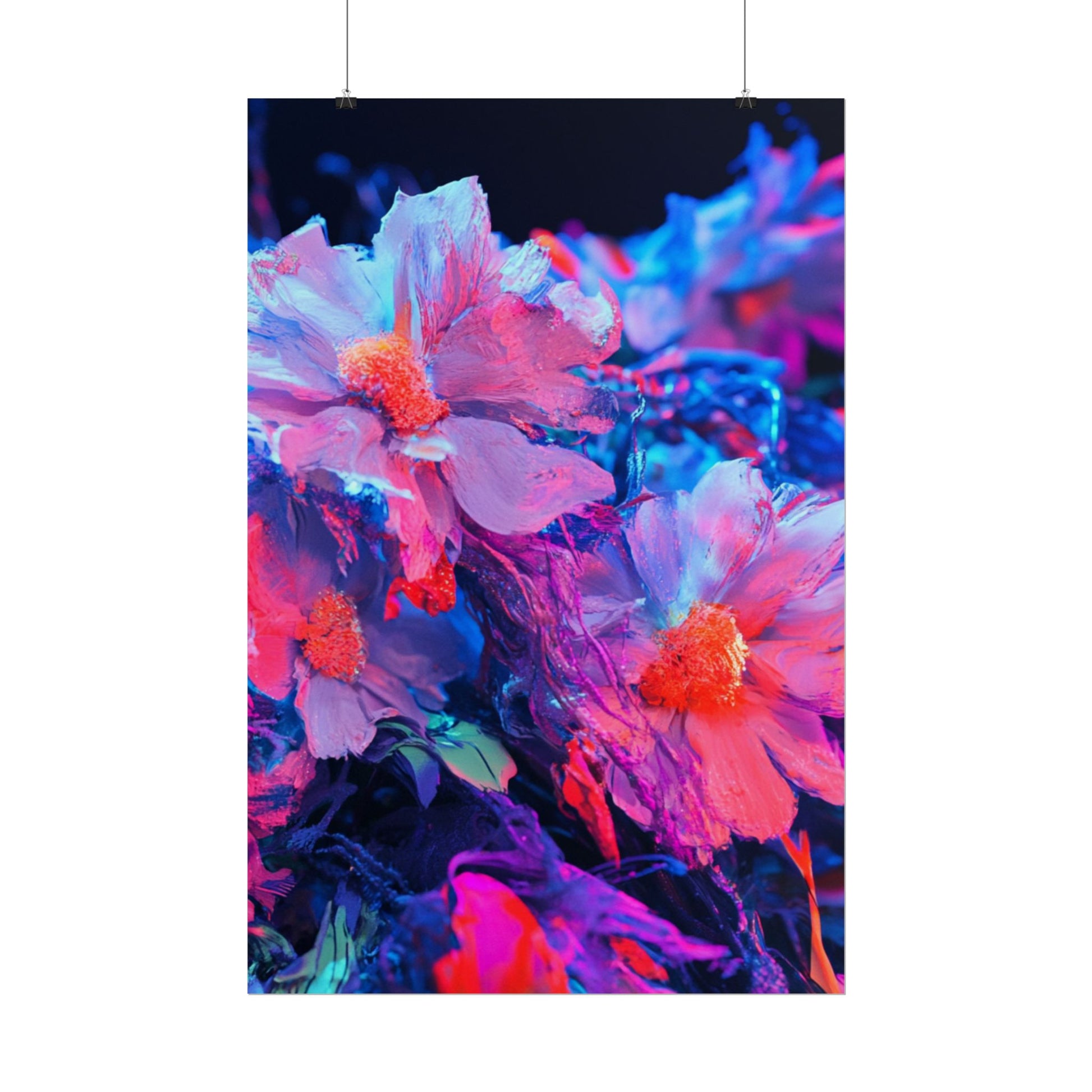 Vibrant Floral Wall Art Prints, Colorful Flower Posters, Home Decor, Boho Wall Art, Gifts for Art Lovers, Modern Room Decor