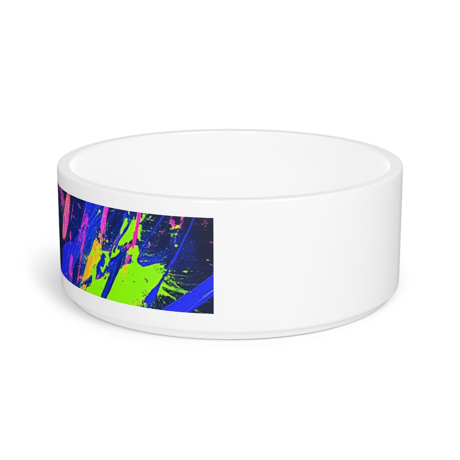 Vibrant Pet Bowl for Stylish Pets, Colorful Dog Dish, Unique Cat Bowl, Decorative Pet Feeding Dish, Modern Pet Accessory