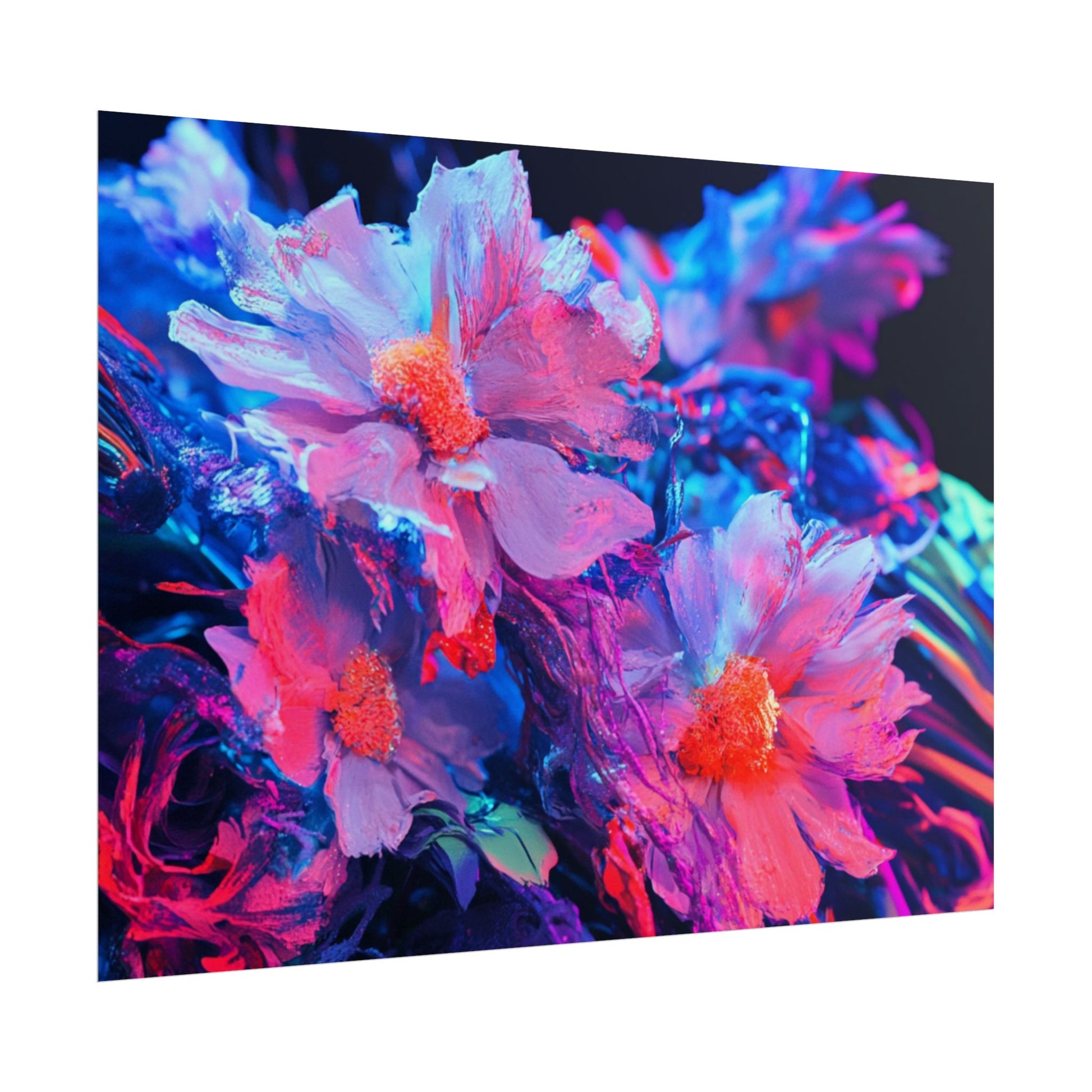 Vibrant Floral Wall Art Prints, Colorful Flower Posters, Home Decor, Boho Wall Art, Gifts for Art Lovers, Modern Room Decor