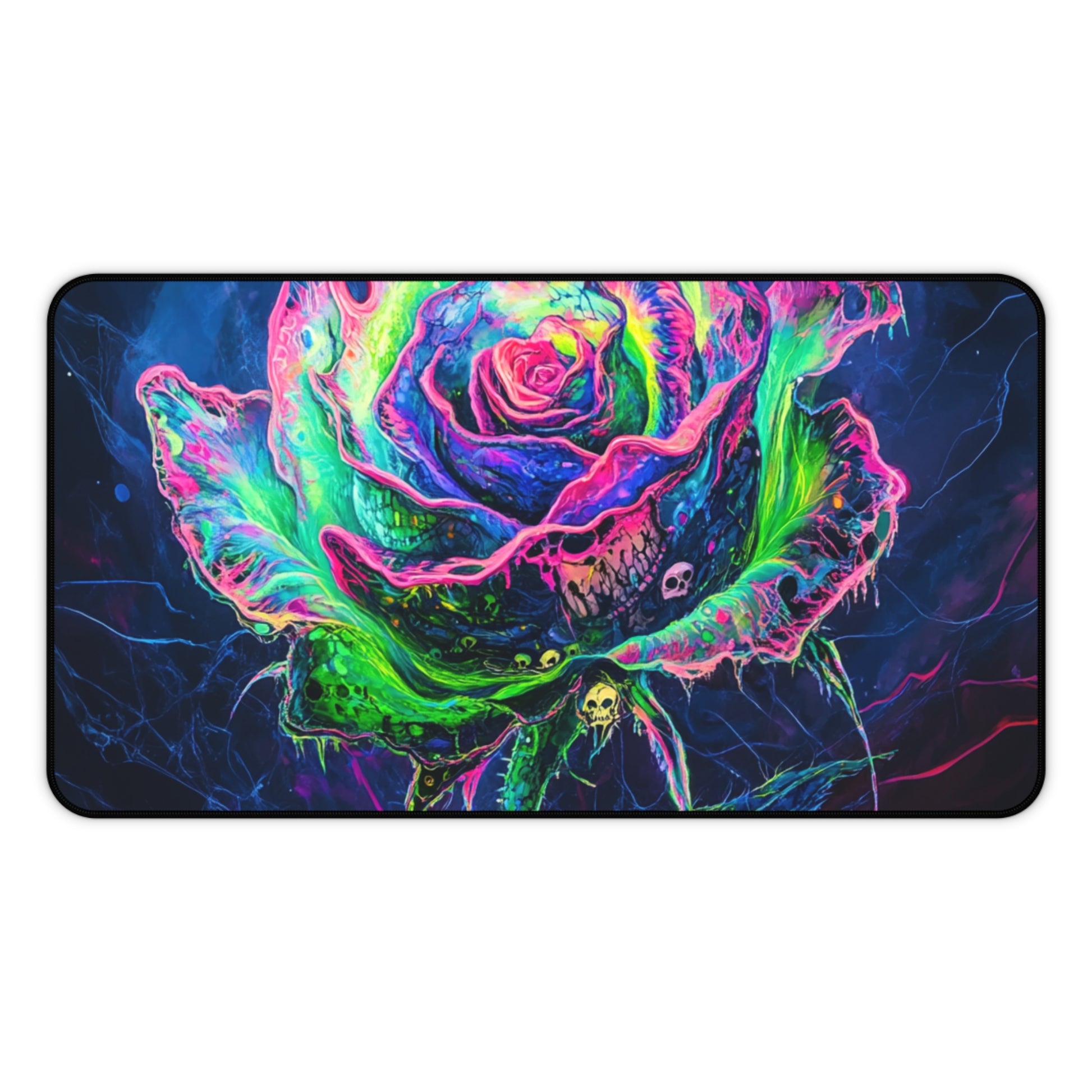 Colorful Rose Desk Mat, Home Office Decor, Gaming Mat, Colorful Mousepad, Floral Desk Accessory, Unique Gift Idea