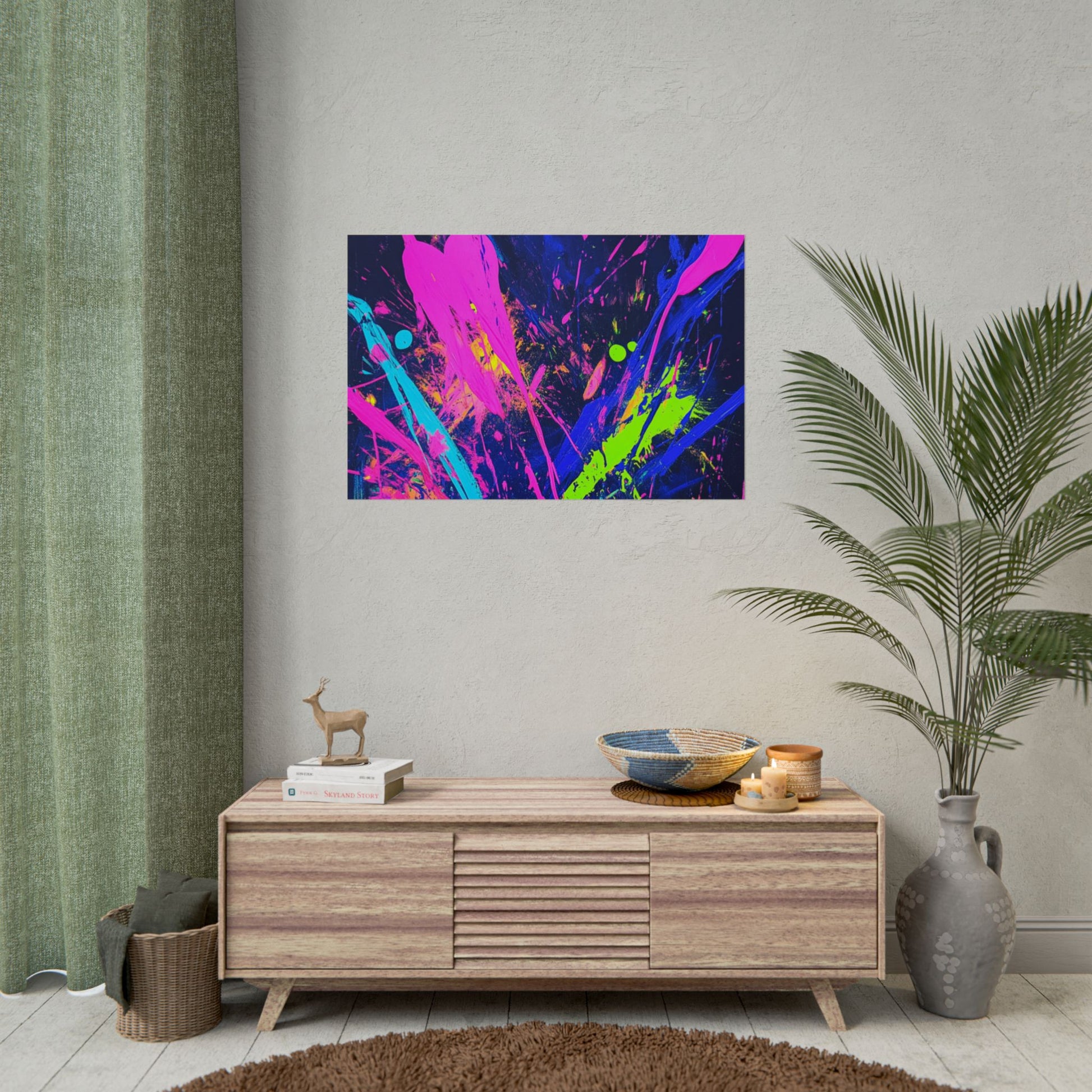 Vibrant Abstract Art Posters, Colorful Wall Decor, Modern Art Prints, Home Decoration, Unique Gift Idea, Party Decor