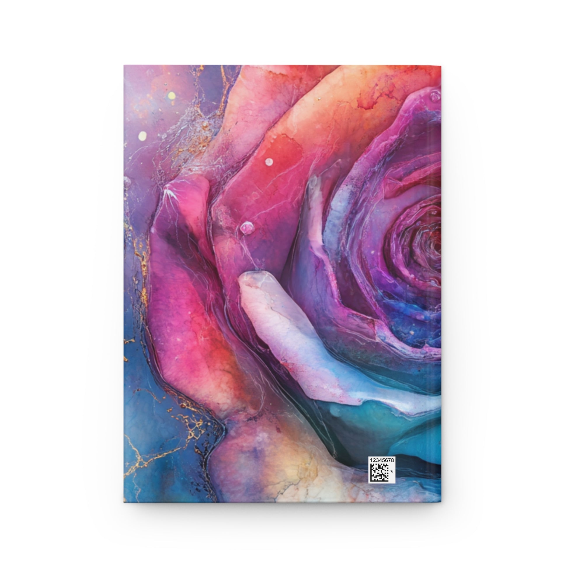 Elegant Floral Hardcover Journal, Watercolor Rose Notepad, Travel Diary, Art Sketchbook, Gift for Writers, Floral Journal