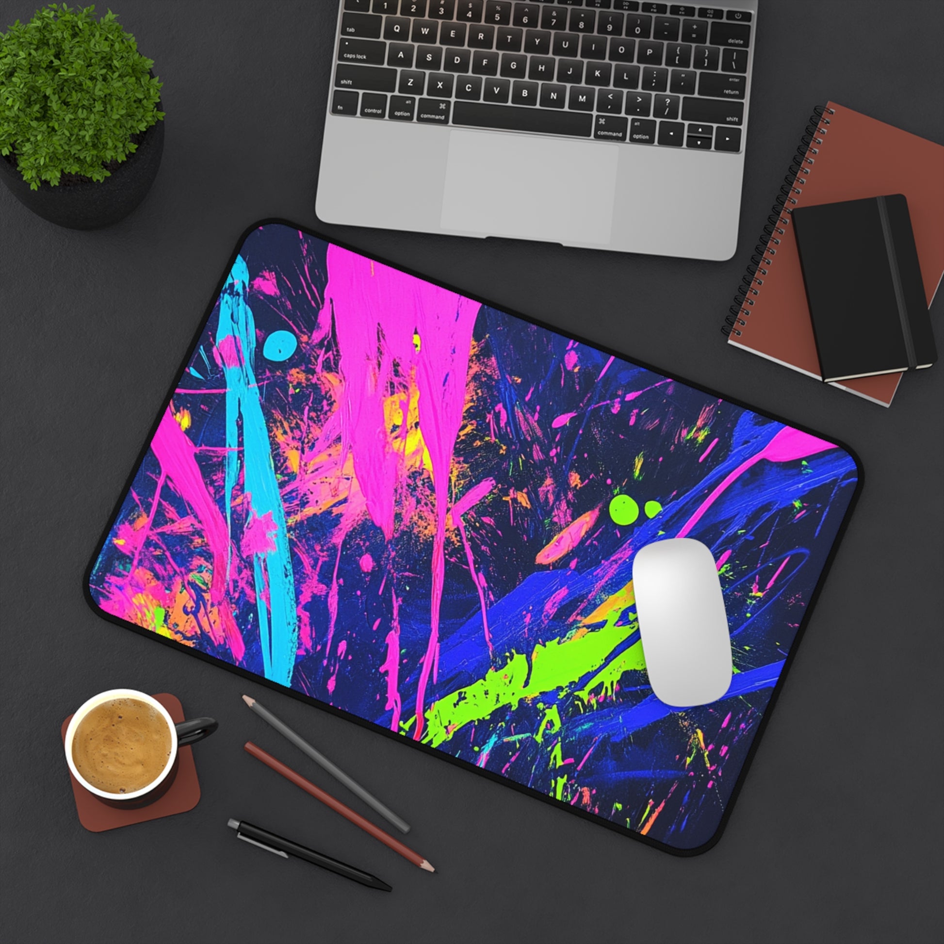 Vibrant Abstract Desk Mat, Colorful Office Decor, Gamer Desk Pad, Modern Workspace Accessory, Unique Gift for Students, Home Office [...]