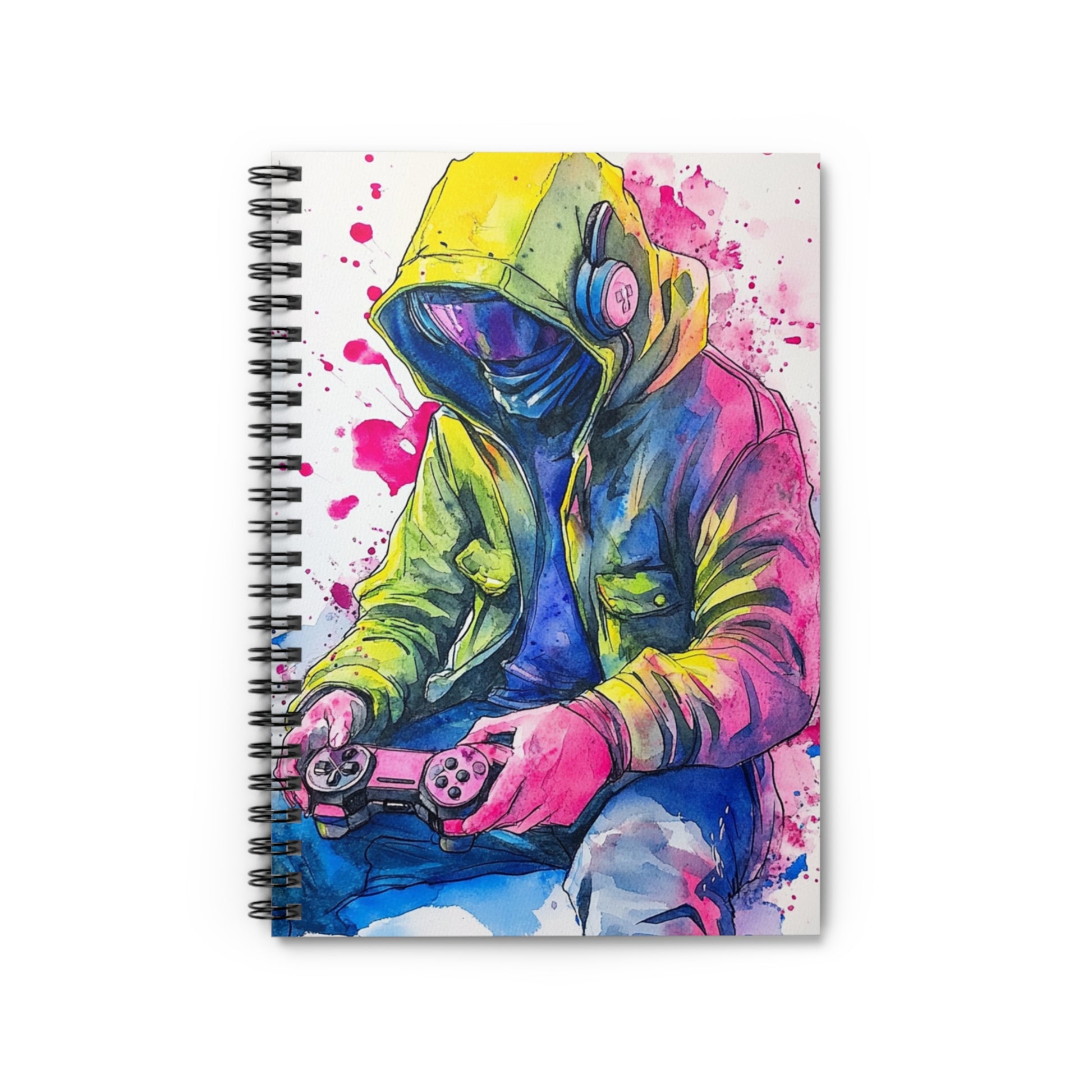 Vibrant Gamer Spiral Notebook - Ruled Line, Perfect for Gaming Notes, Gift for Gamers, School Supplies, Art Sketchbook, Journal
