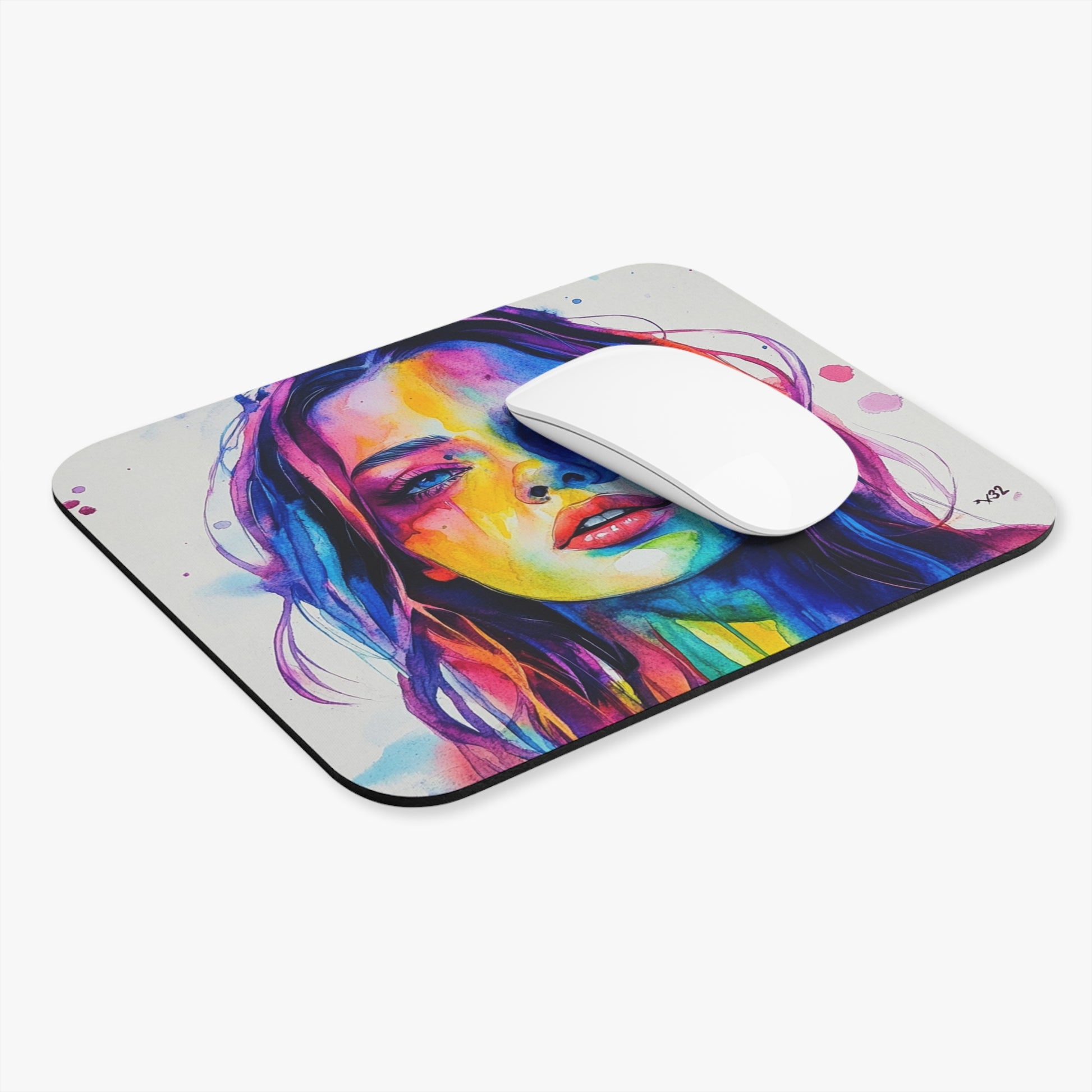 Vibrant Art Mouse Pad, Colorful Desk Accessory, Gift for Artists, Home Office Decor, Unique Computer Mousepad