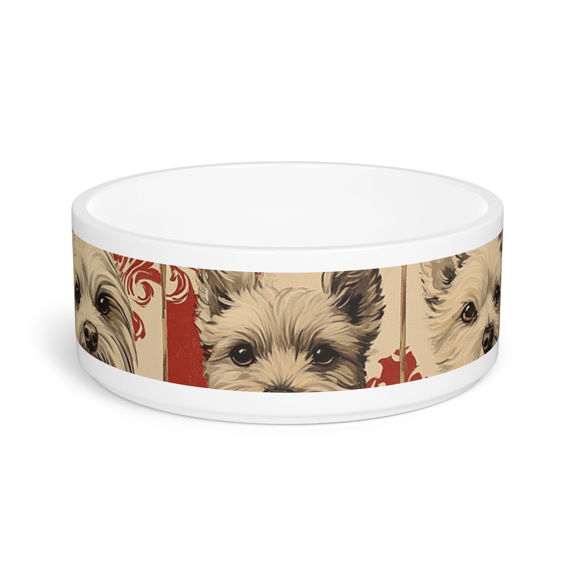 Vintage Dog Portrait Pet Bowl | Personalized Dog Dish, Pet Feeding Bowl, Dog Lover Gift, Chic Pet Accessory, Unique Dog Bowls