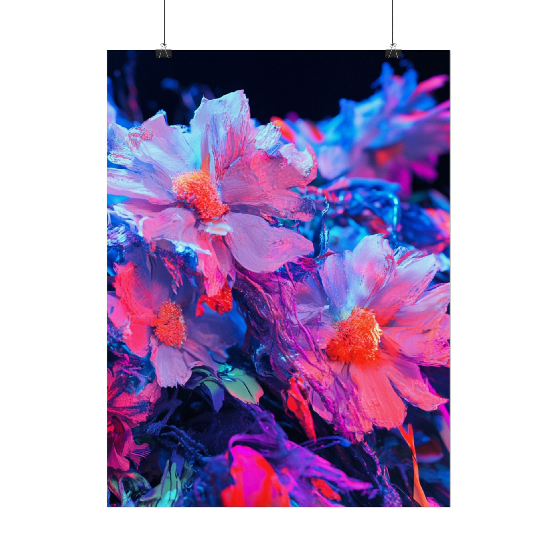 Vibrant Floral Wall Art Prints, Colorful Flower Posters, Home Decor, Boho Wall Art, Gifts for Art Lovers, Modern Room Decor