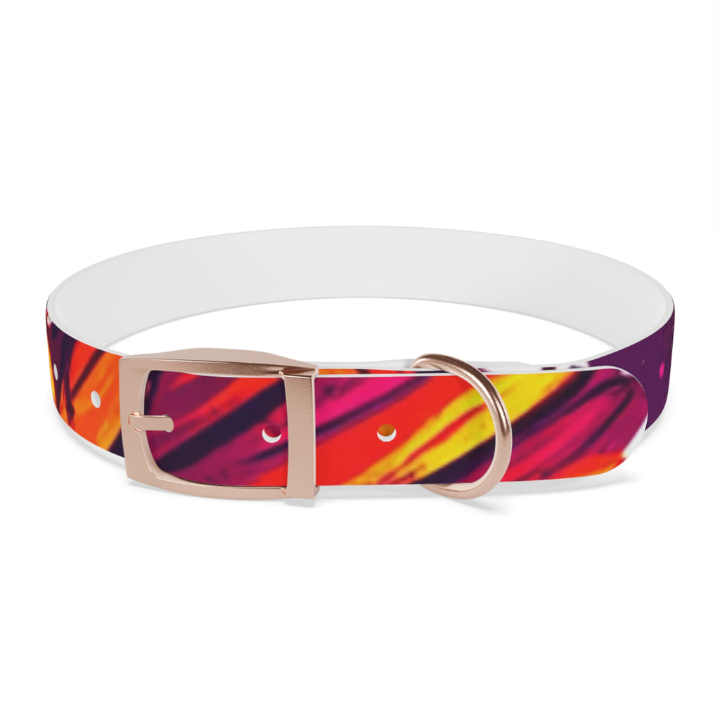 Vibrant Abstract Dog Collar, Colorful Pet Accessory for Dogs, Stylish Dog Gear, Fun Pet Collar, Gift for Dog Lovers