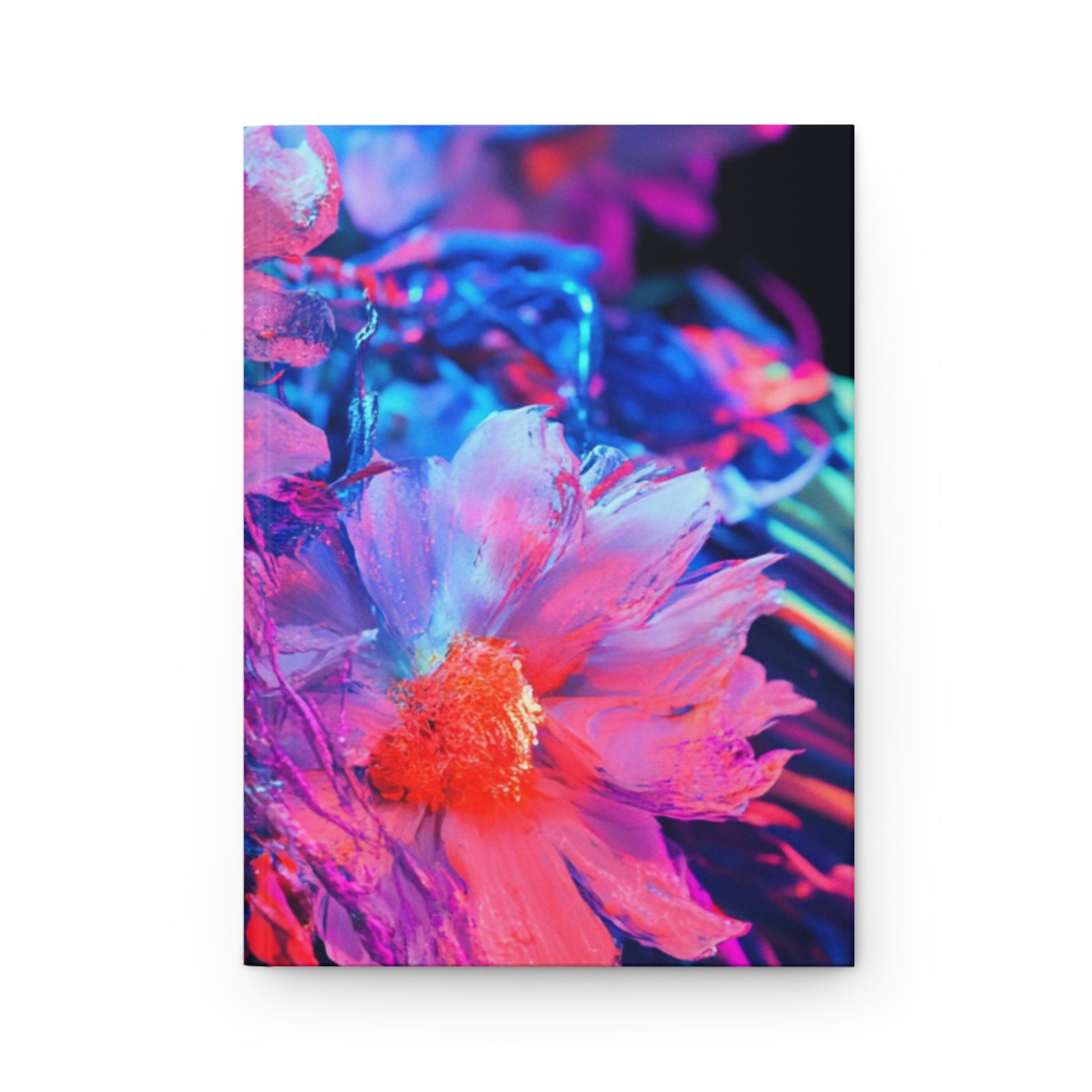Vibrant Floral Hardcover Journal, Colorful Notebook, Artistic Writing Journal, Gift for Her, Unique Journal for Writers