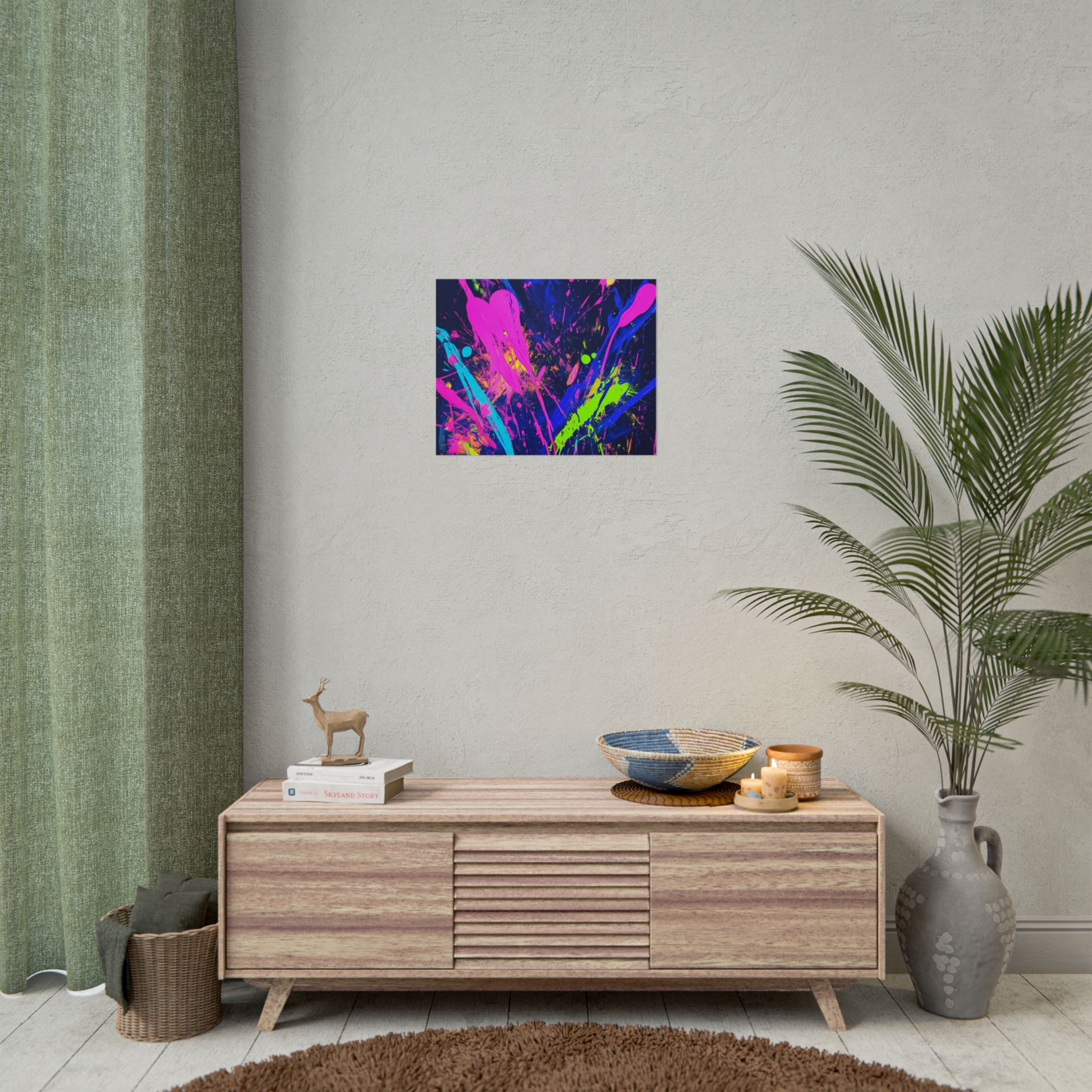 Vibrant Abstract Art Posters, Colorful Wall Decor, Modern Art Prints, Home Decoration, Unique Gift Idea, Party Decor