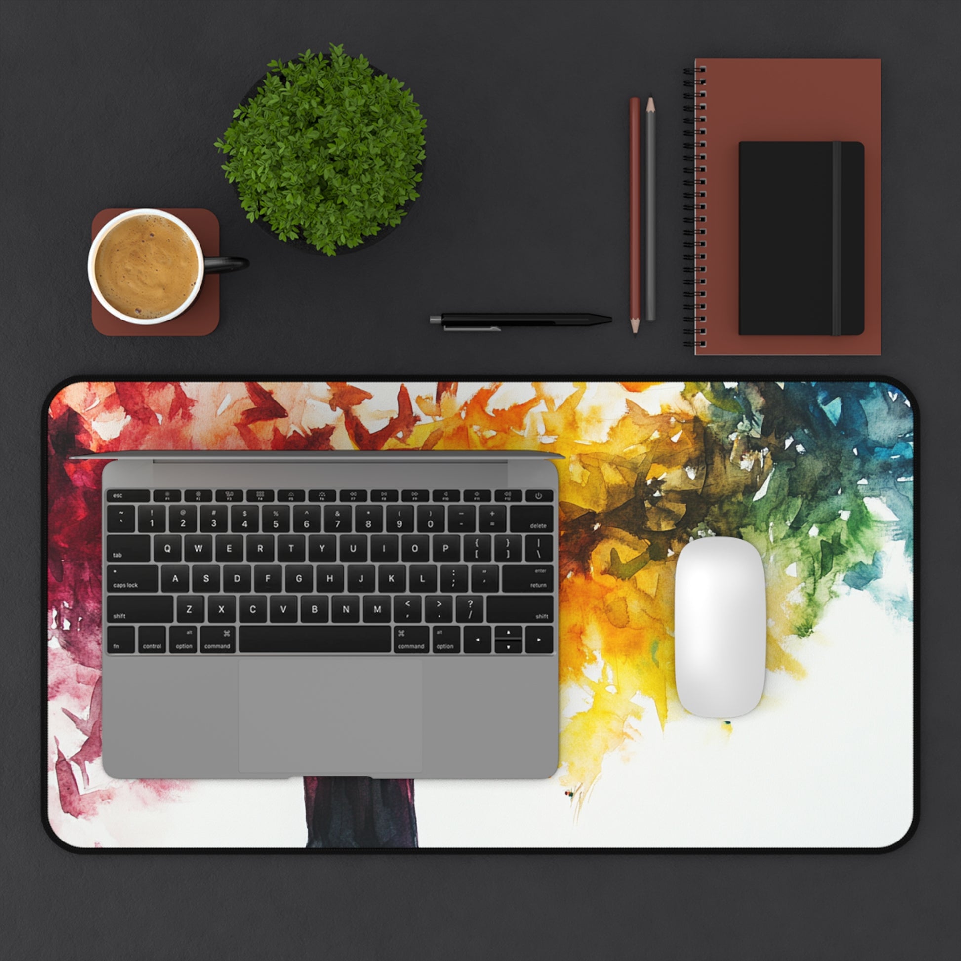 Colorful Butterfly Desk Mat - Creative Office Accessory, Stylish Workspace Decor, Great Gift for Students, Artists, or Nature Lovers