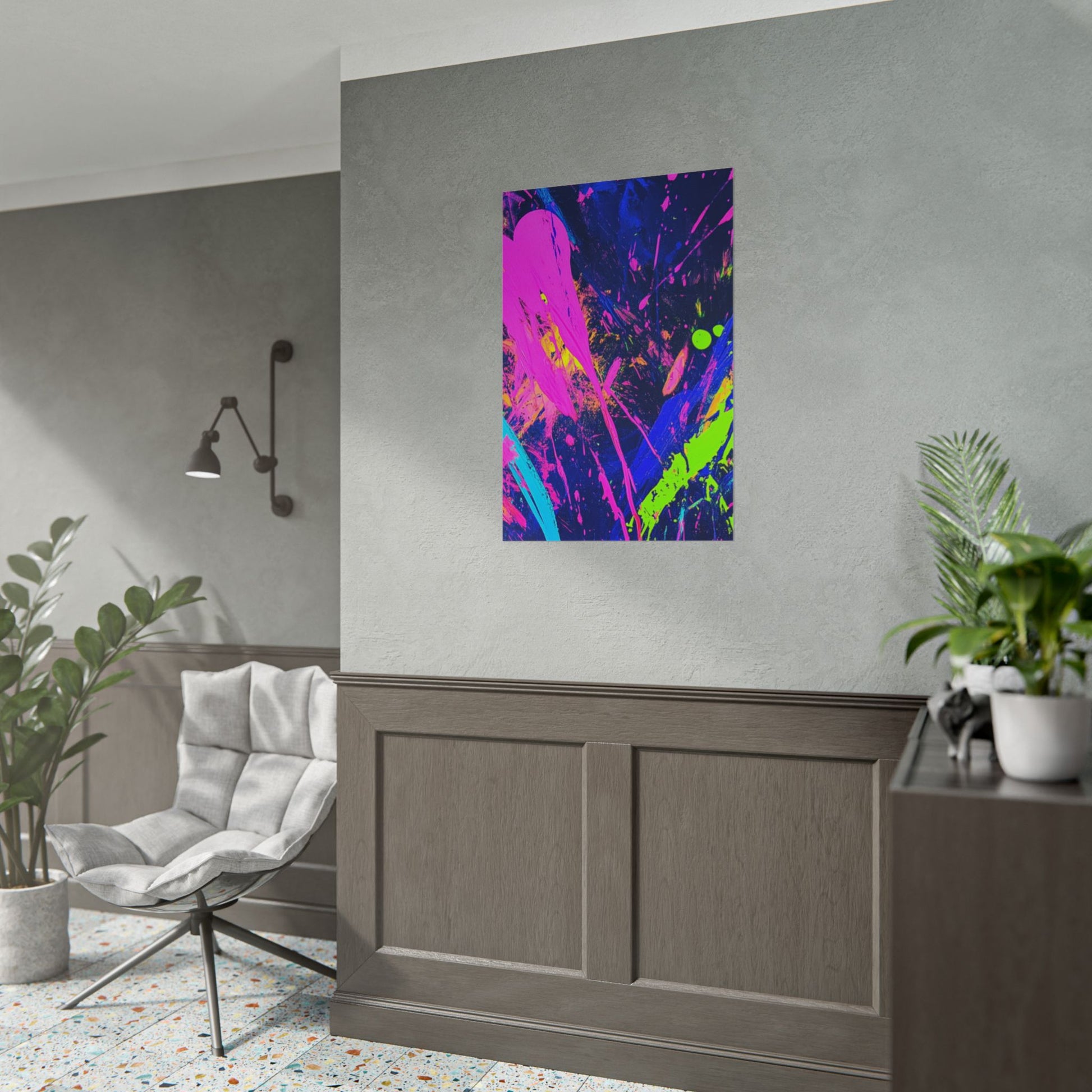Vibrant Abstract Art Posters, Colorful Wall Decor, Modern Art Prints, Home Decoration, Unique Gift Idea, Party Decor
