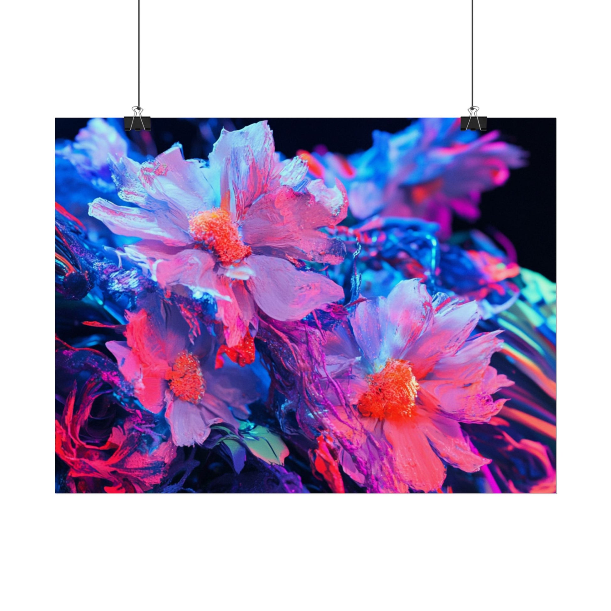 Vibrant Floral Wall Art Prints, Colorful Flower Posters, Home Decor, Boho Wall Art, Gifts for Art Lovers, Modern Room Decor