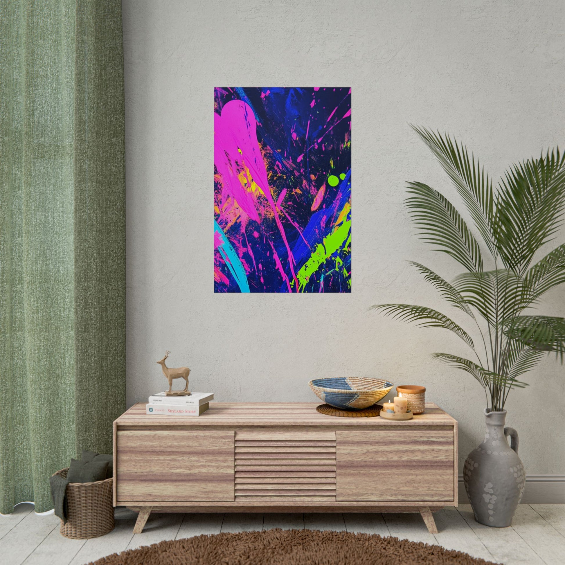 Vibrant Abstract Art Posters, Colorful Wall Decor, Modern Art Prints, Home Decoration, Unique Gift Idea, Party Decor