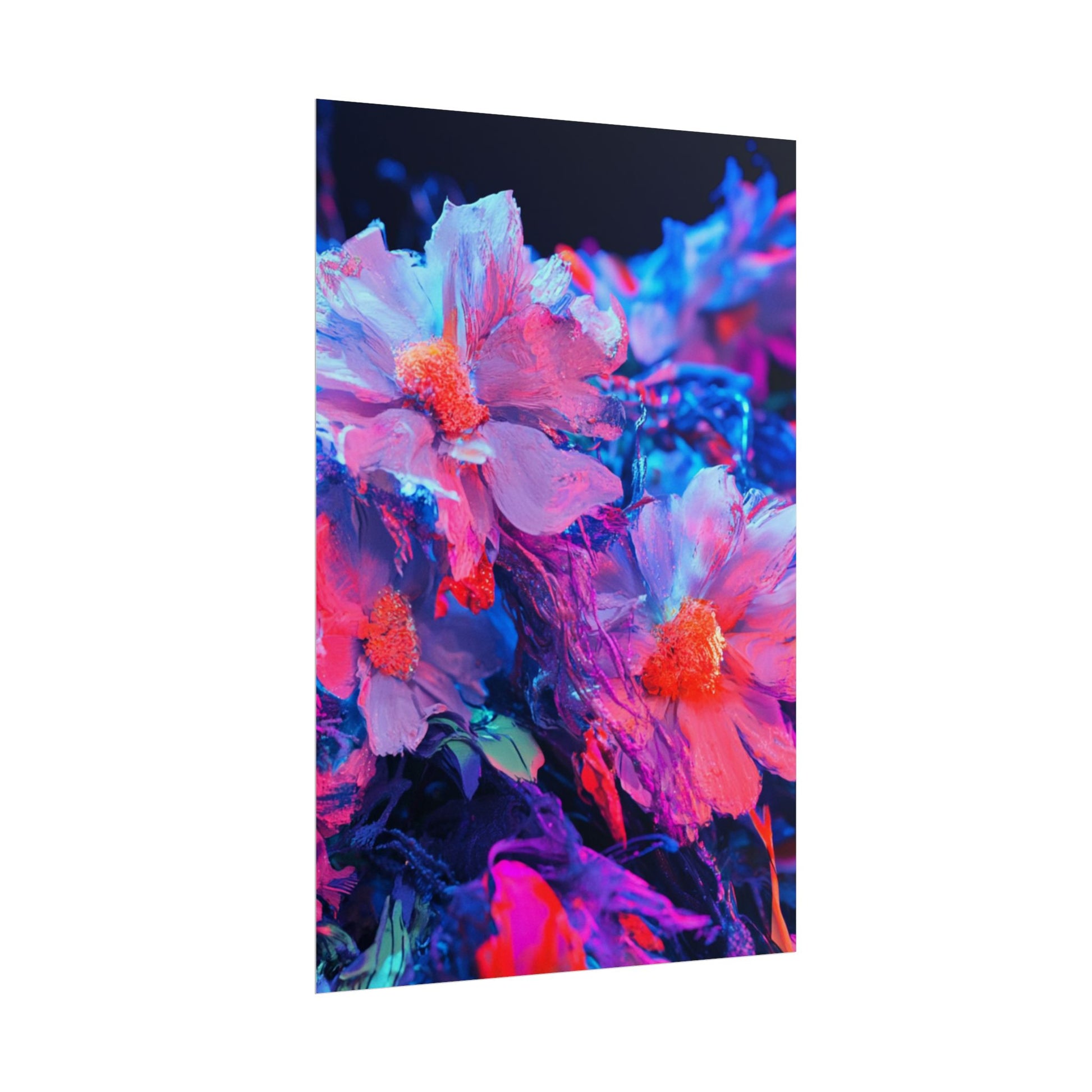 Vibrant Floral Wall Art Prints, Colorful Flower Posters, Home Decor, Boho Wall Art, Gifts for Art Lovers, Modern Room Decor