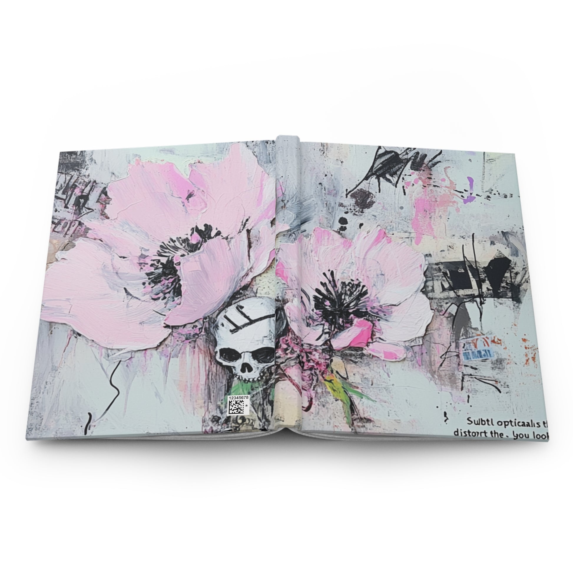 Artistic Floral Journal with Skull Design, Creative Writing Notebook, Unique Gift for Writers, Journal for Artists, Decorated Diary, [...]