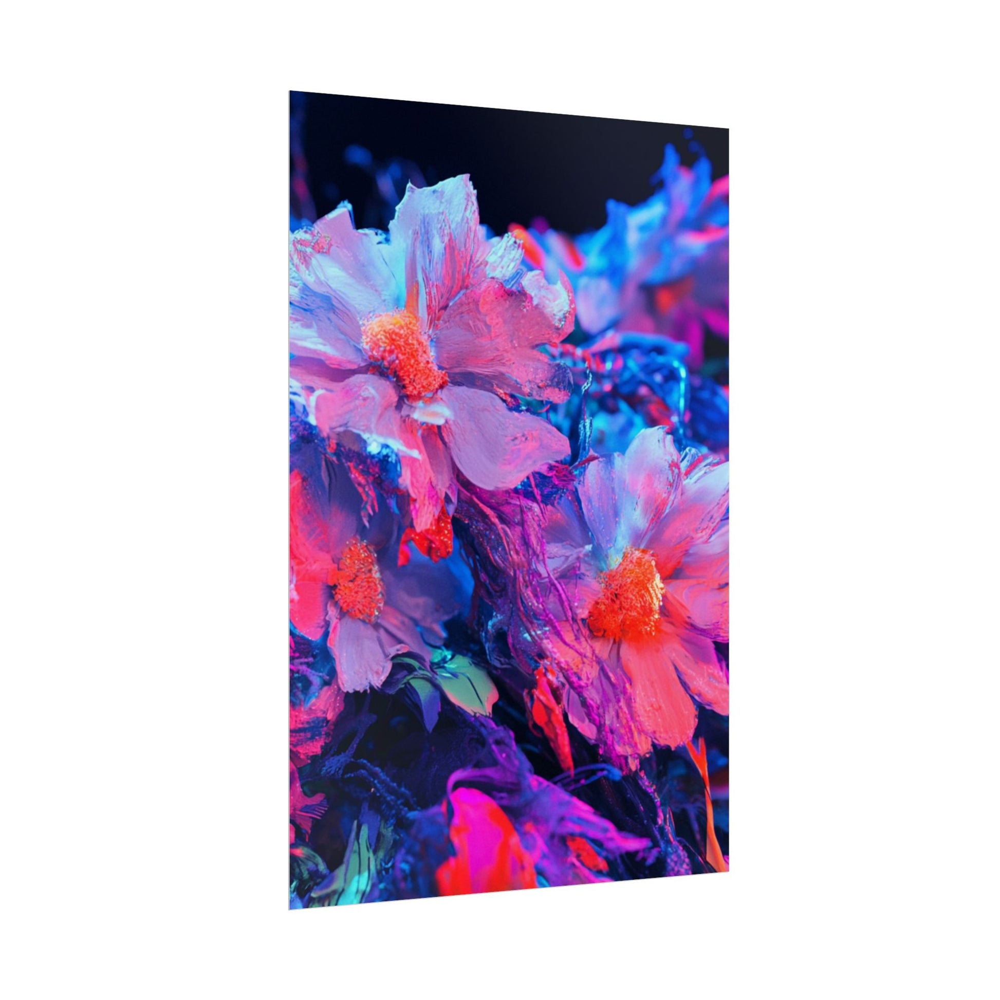 Vibrant Floral Wall Art Prints, Colorful Flower Posters, Home Decor, Boho Wall Art, Gifts for Art Lovers, Modern Room Decor