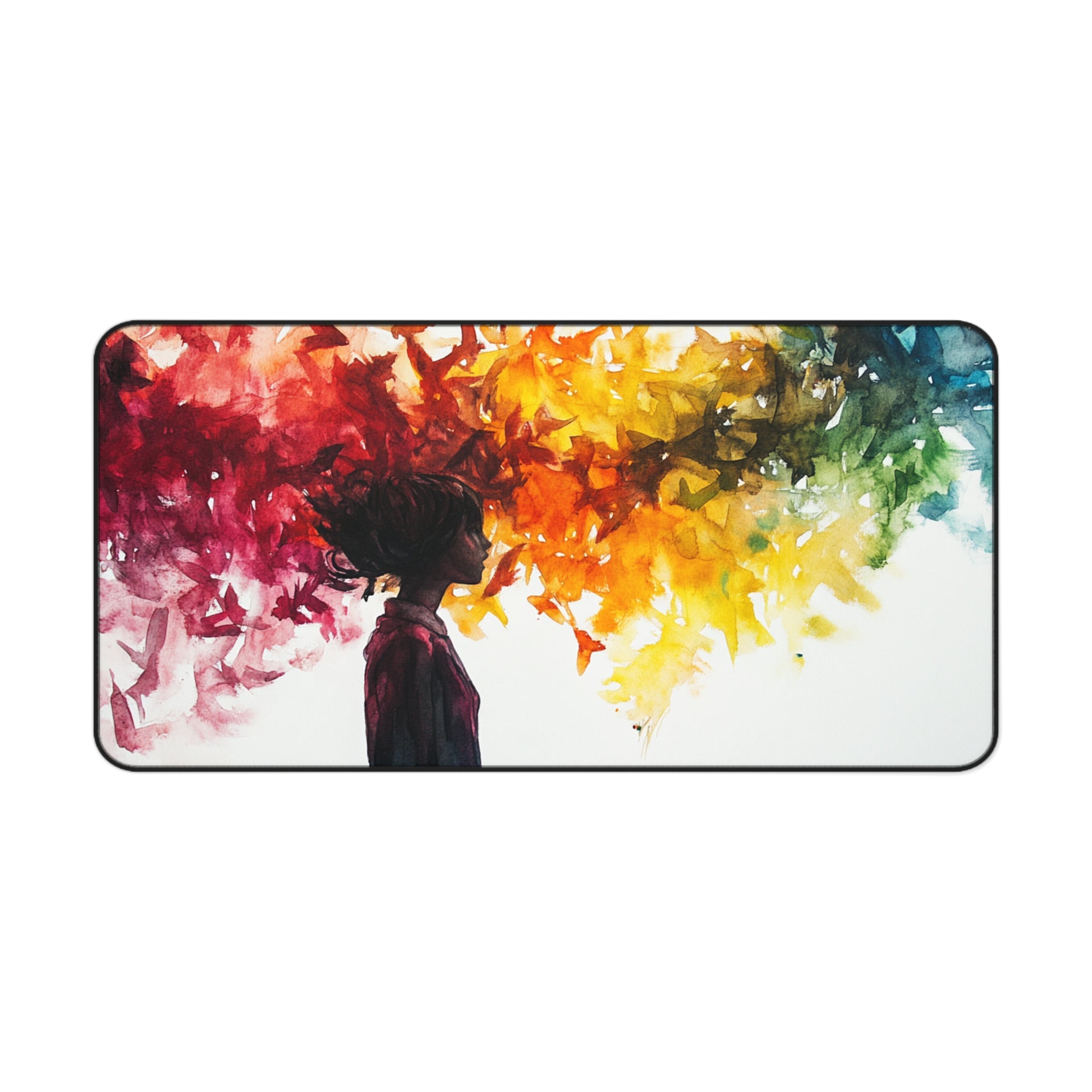 Colorful Butterfly Desk Mat - Creative Office Accessory, Stylish Workspace Decor, Great Gift for Students, Artists, or Nature Lovers