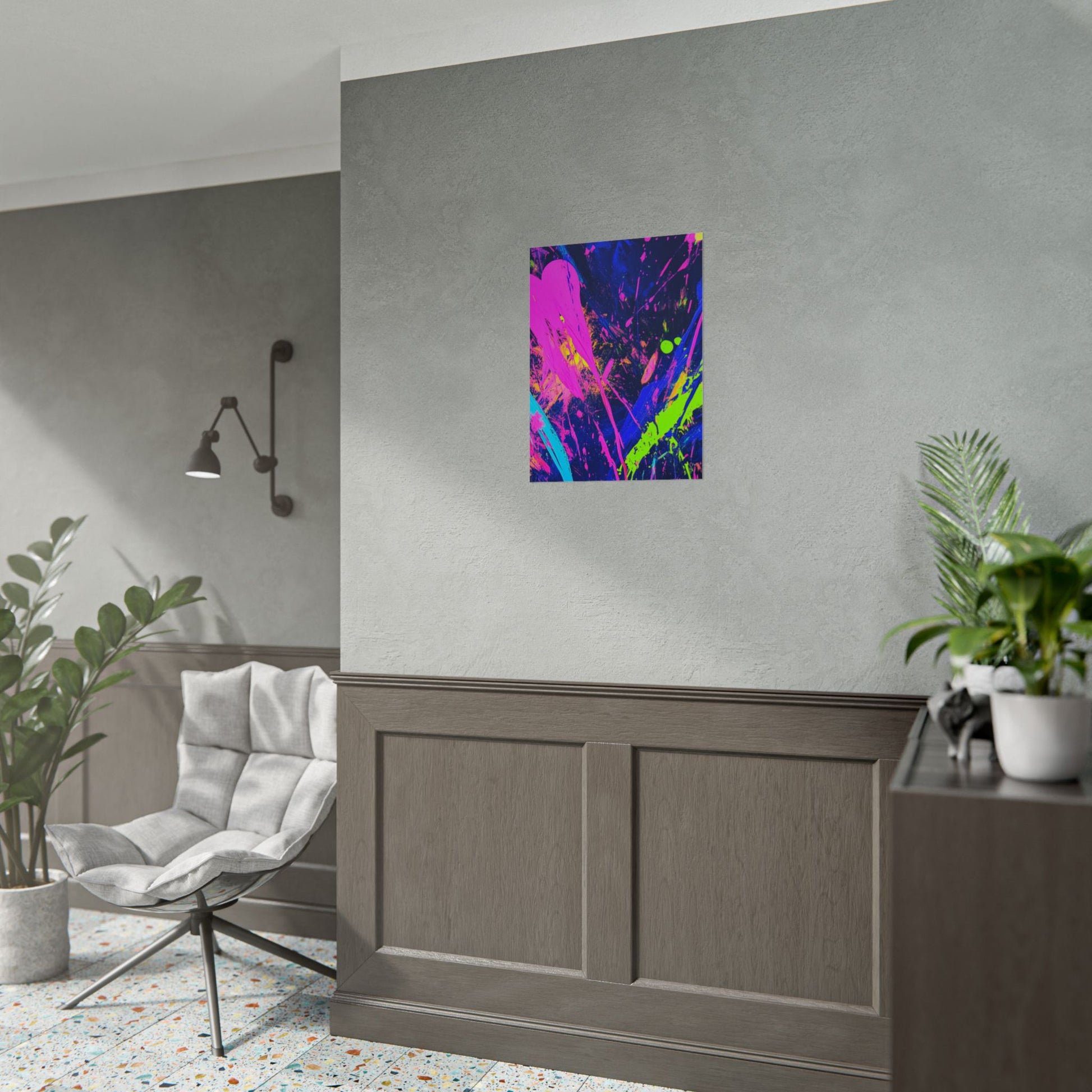 Vibrant Abstract Art Posters, Colorful Wall Decor, Modern Art Prints, Home Decoration, Unique Gift Idea, Party Decor