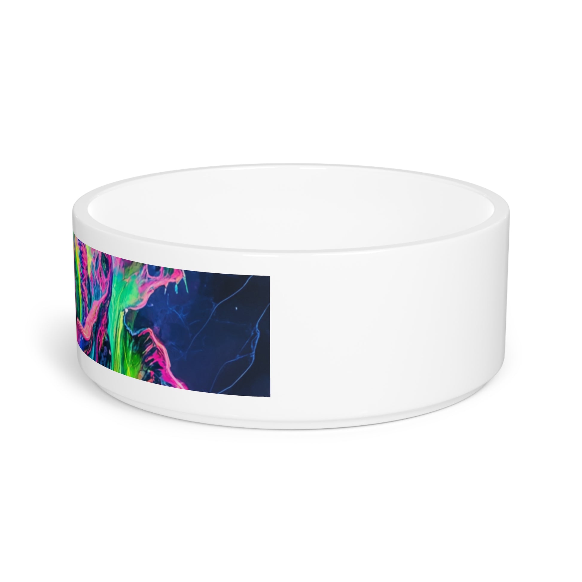 Vibrant Rose Pet Bowl - Colorful Dog Dish, Cat Bowl, Pet Feeding Station, Floral Pet Accessories, Unique Gifts for Pet Lovers