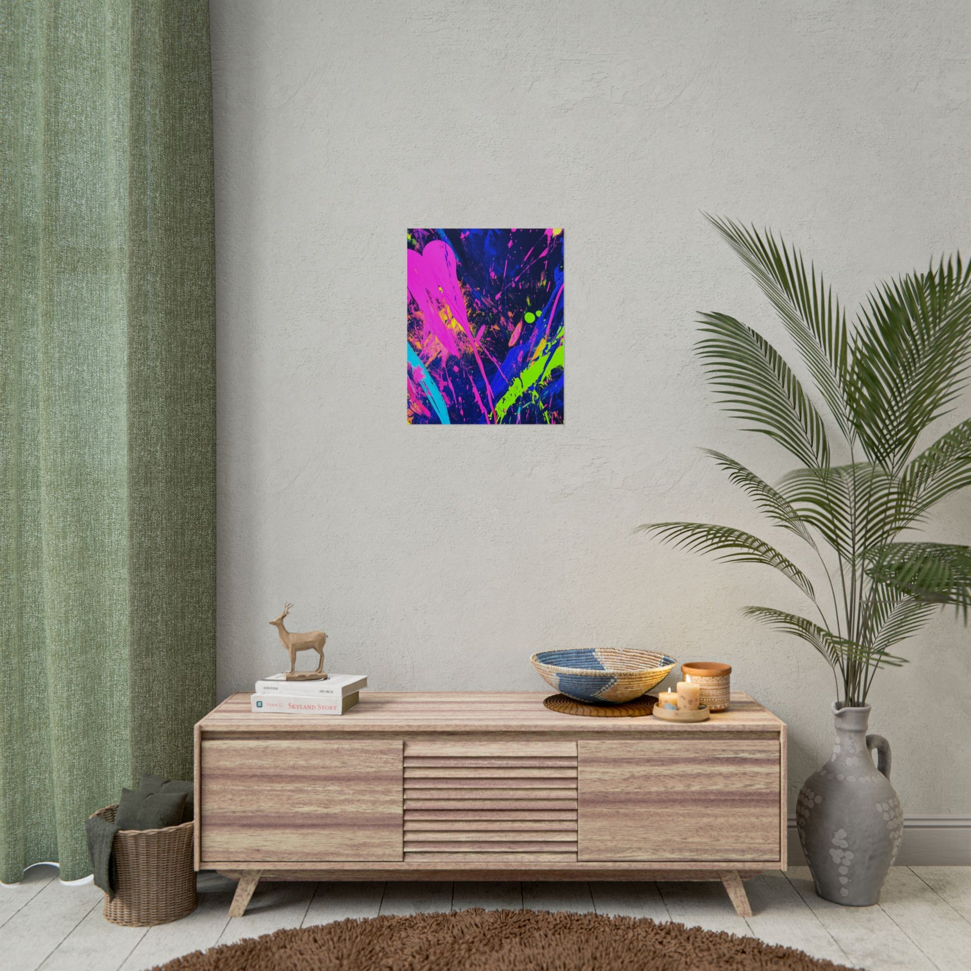 Vibrant Abstract Art Posters, Colorful Wall Decor, Modern Art Prints, Home Decoration, Unique Gift Idea, Party Decor