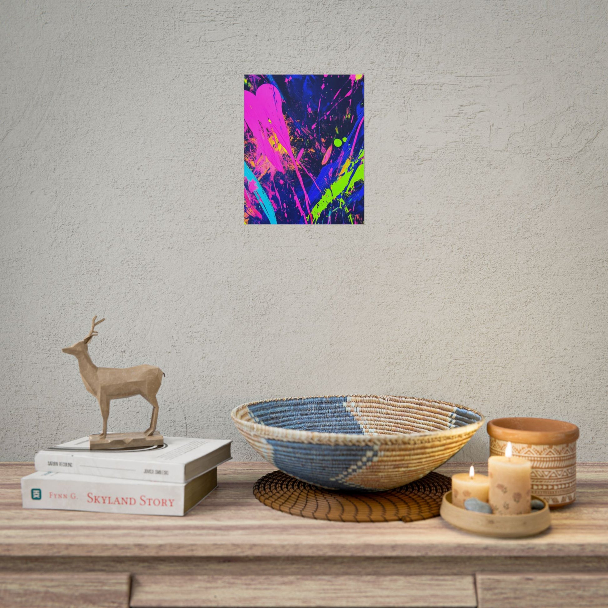 Vibrant Abstract Art Posters, Colorful Wall Decor, Modern Art Prints, Home Decoration, Unique Gift Idea, Party Decor