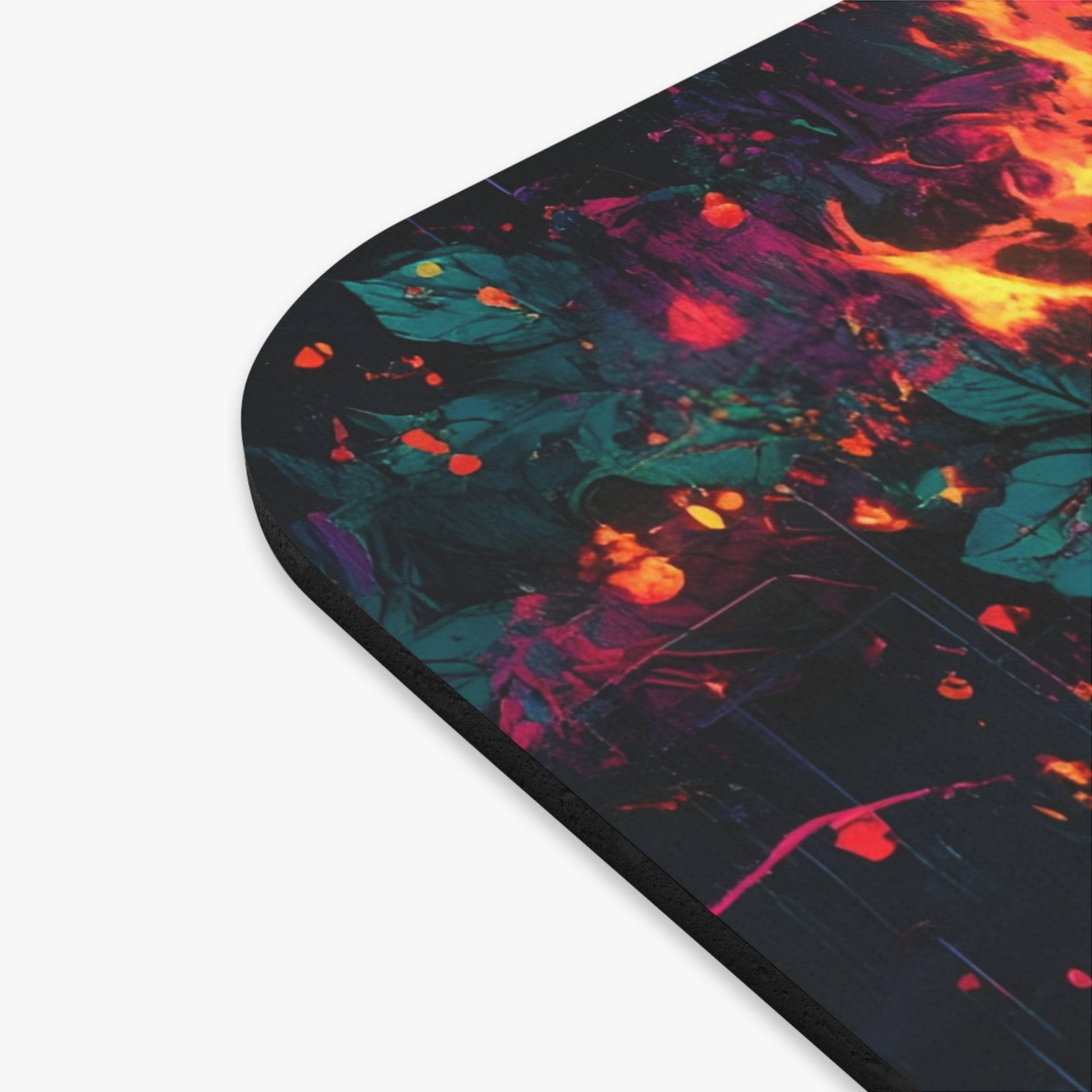 Edgy Skull & Roses Mouse Pad, Colorful Gamer Accessory, Perfect for Home Office, Unique Gift for Halloween or Birthdays