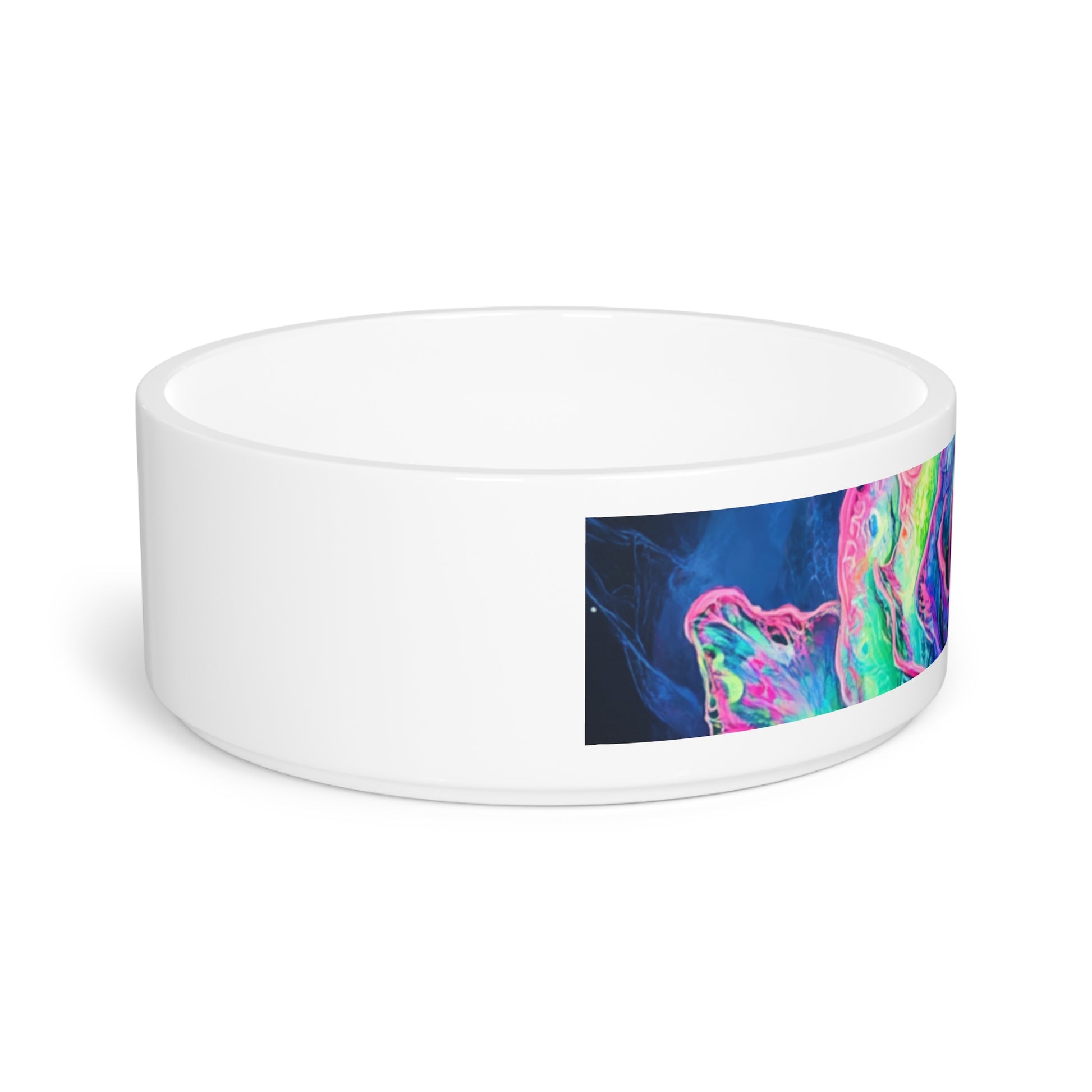 Vibrant Rose Pet Bowl - Colorful Dog Dish, Cat Bowl, Pet Feeding Station, Floral Pet Accessories, Unique Gifts for Pet Lovers