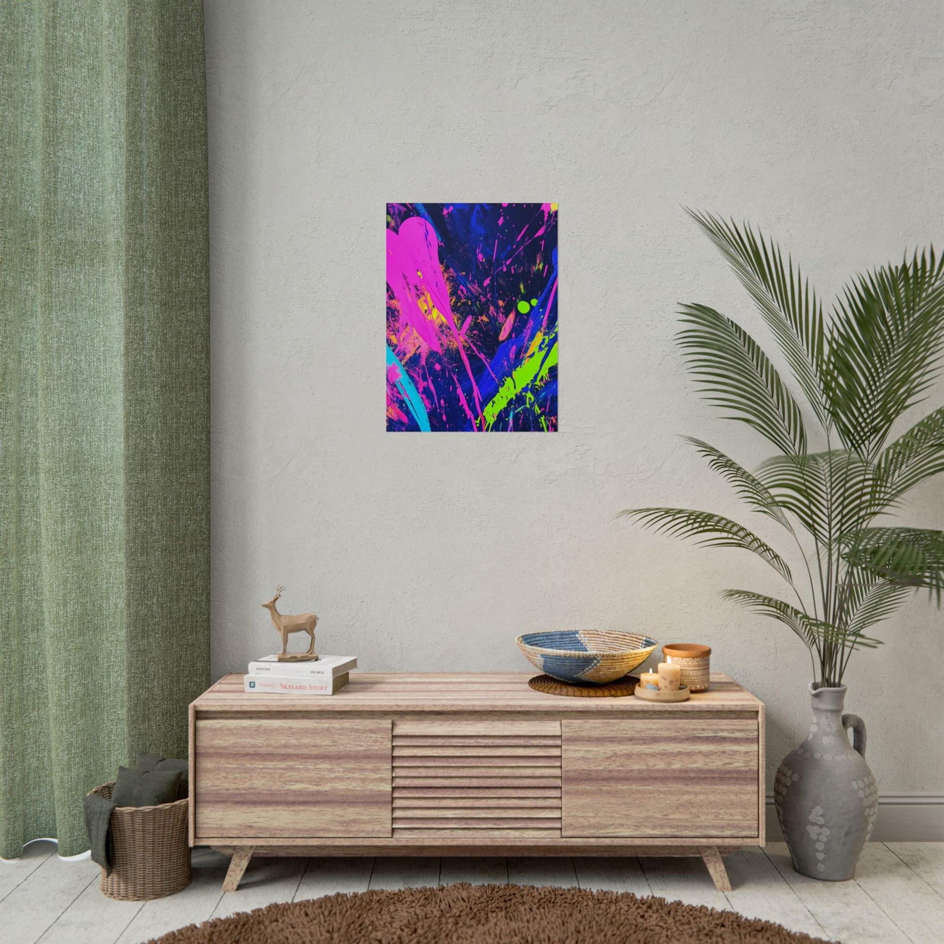 Vibrant Abstract Art Posters, Colorful Wall Decor, Modern Art Prints, Home Decoration, Unique Gift Idea, Party Decor