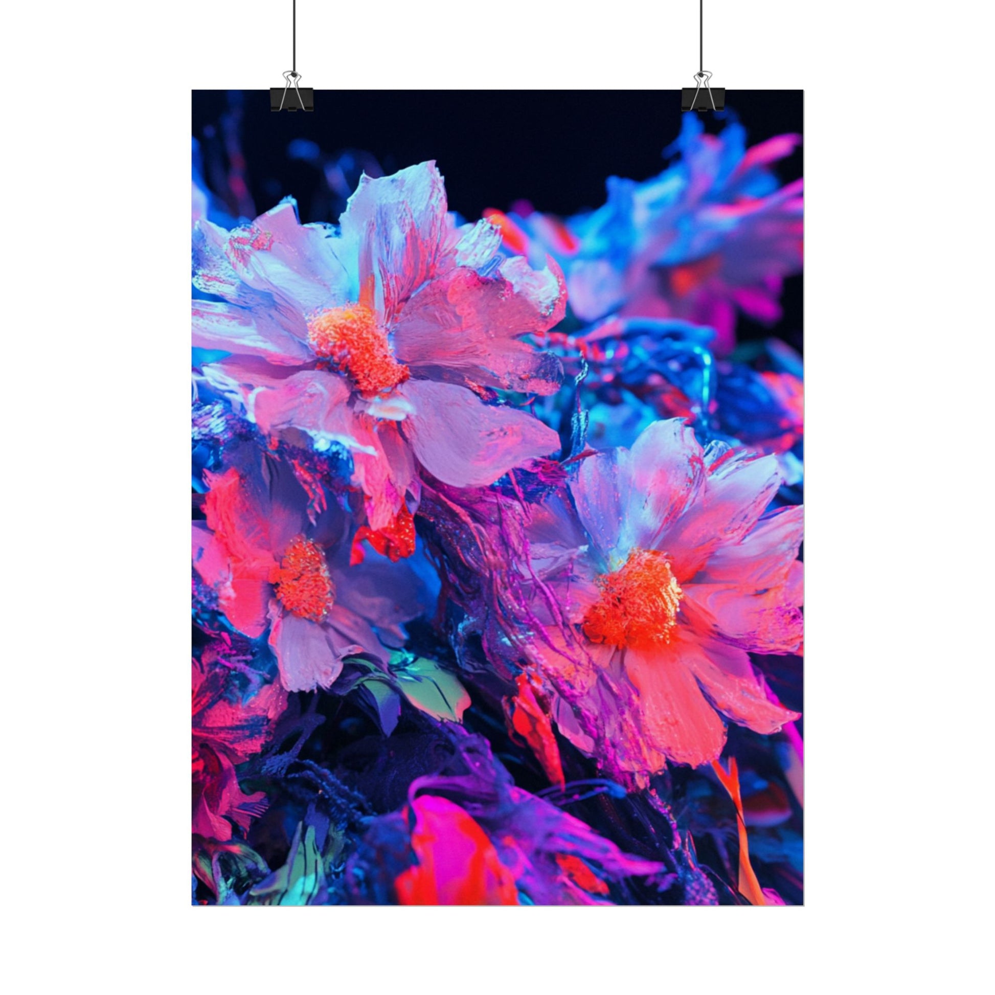 Vibrant Floral Wall Art Prints, Colorful Flower Posters, Home Decor, Boho Wall Art, Gifts for Art Lovers, Modern Room Decor