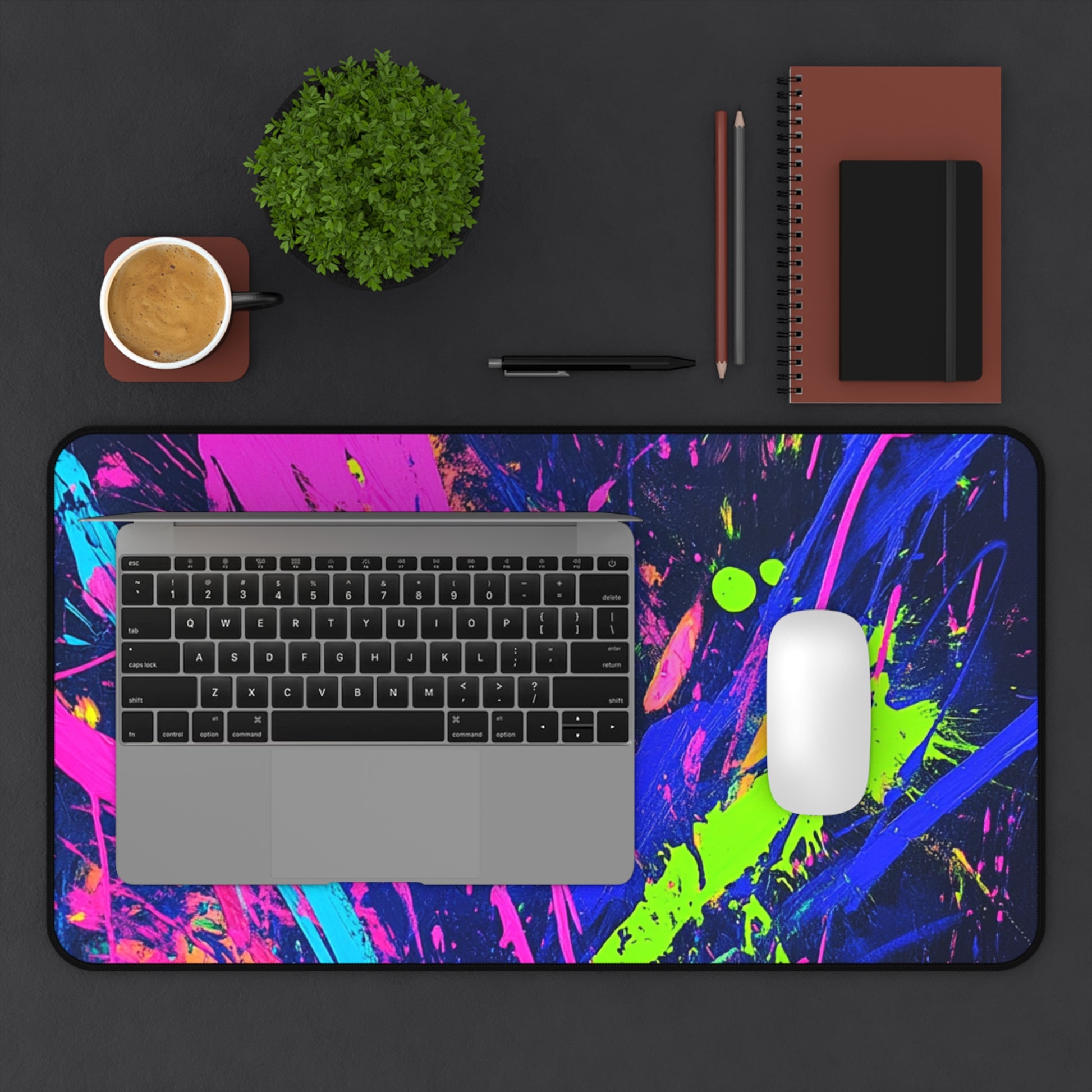 Vibrant Abstract Desk Mat, Colorful Office Decor, Gamer Desk Pad, Modern Workspace Accessory, Unique Gift for Students, Home Office [...]