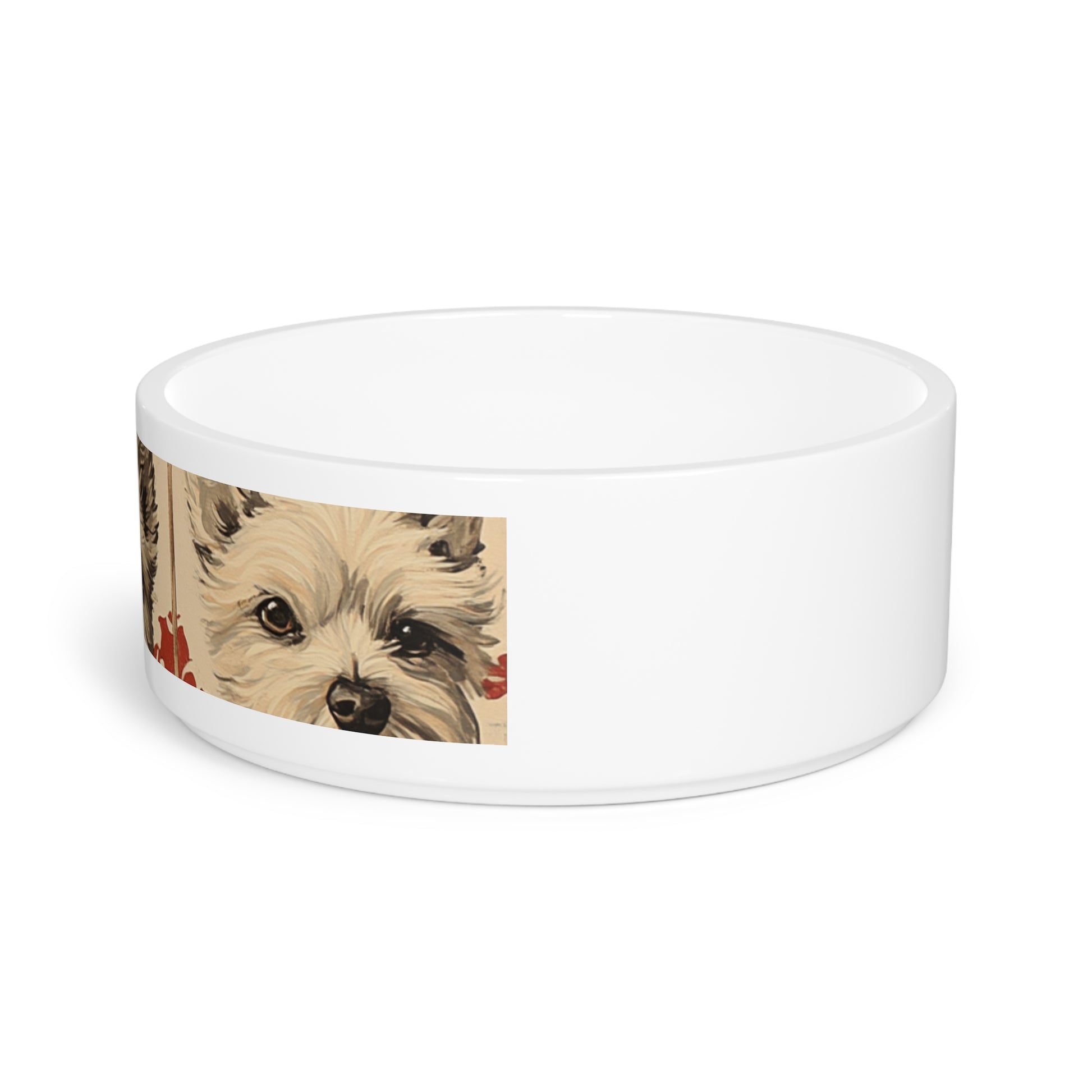 Vintage Dog Portrait Pet Bowl | Personalized Dog Dish, Pet Feeding Bowl, Dog Lover Gift, Chic Pet Accessory, Unique Dog Bowls