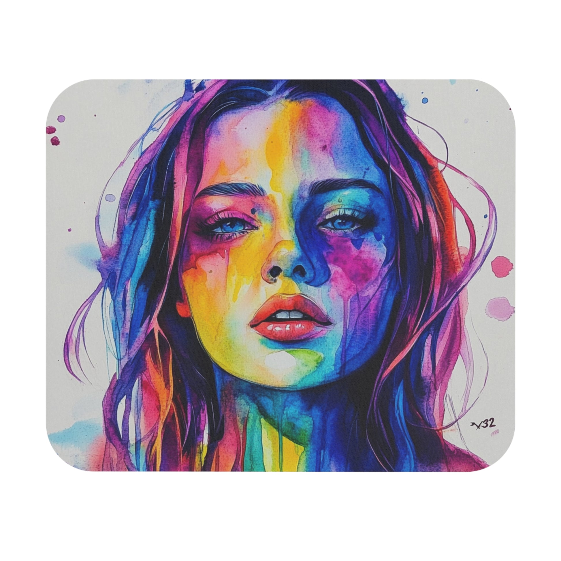 Vibrant Art Mouse Pad, Colorful Desk Accessory, Gift for Artists, Home Office Decor, Unique Computer Mousepad
