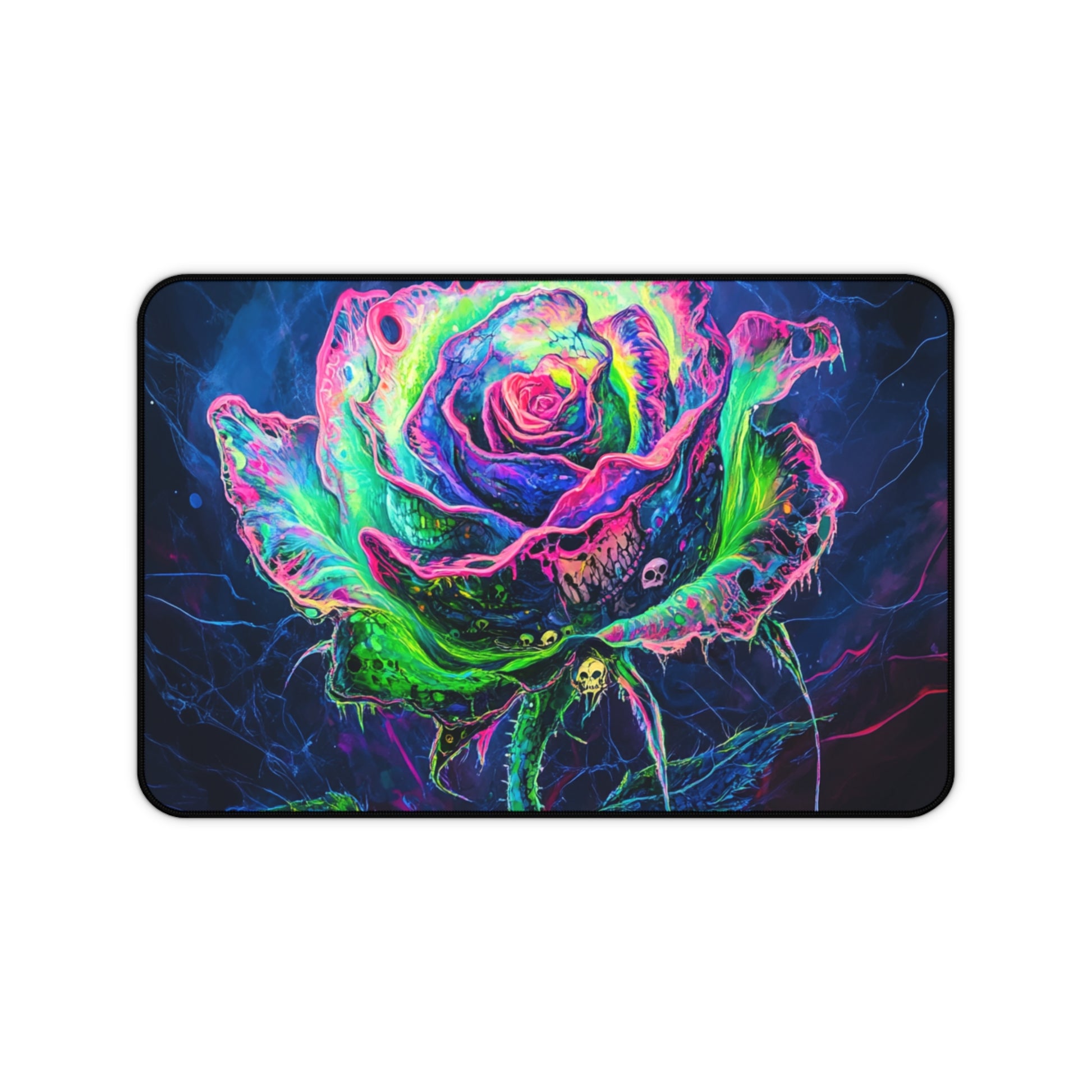 Colorful Rose Desk Mat, Home Office Decor, Gaming Mat, Colorful Mousepad, Floral Desk Accessory, Unique Gift Idea