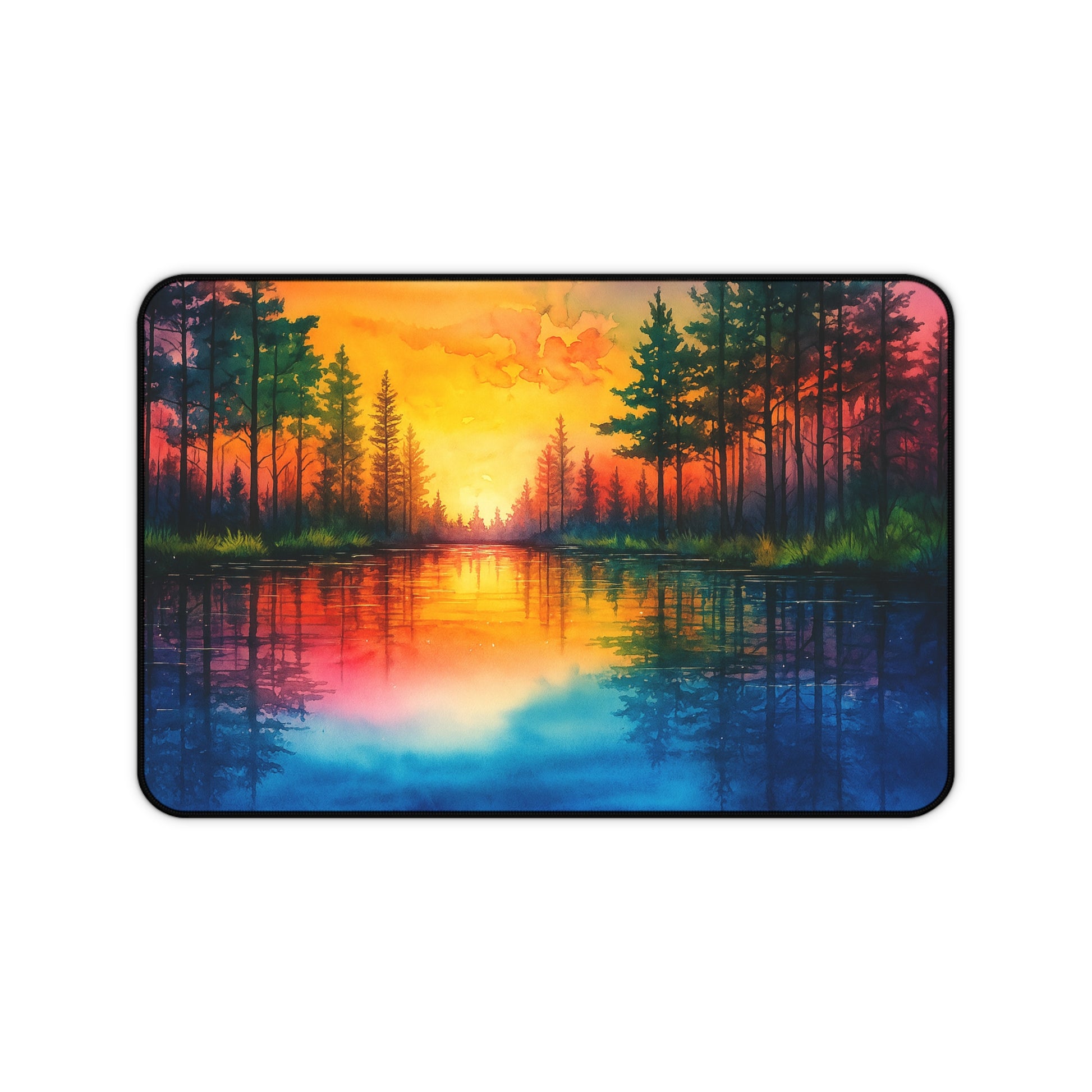 Vibrant Landscape Desk Mat - Nature-Inspired Office Decor for Home and Work, Mouse Pad, Gift for Nature Lovers, Eco-Friendly