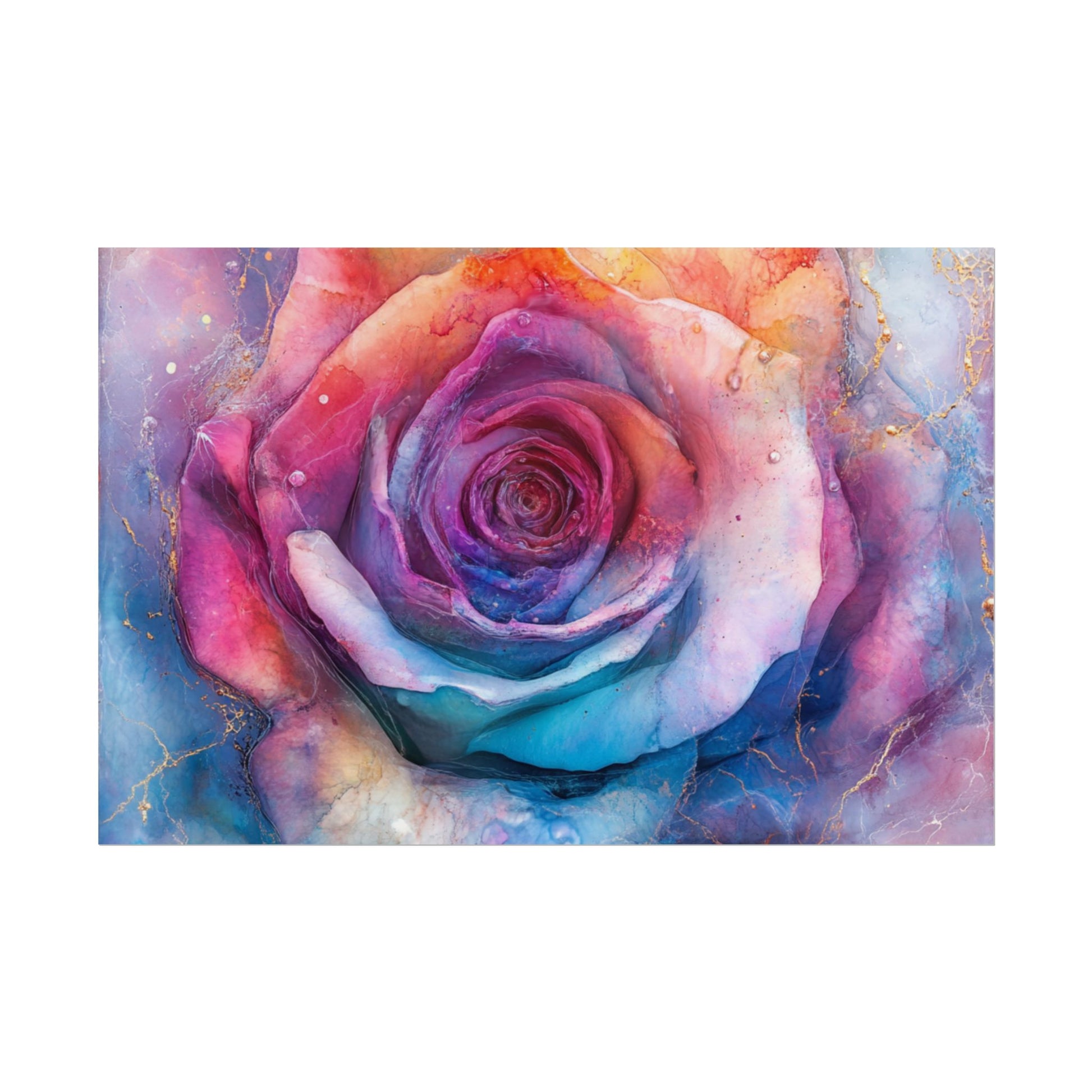 Vibrant Floral Wall Art - Colorful Rose Rolled Posters, Home Decor, Gift for Her, Birthday, Art Print, Boho Decor