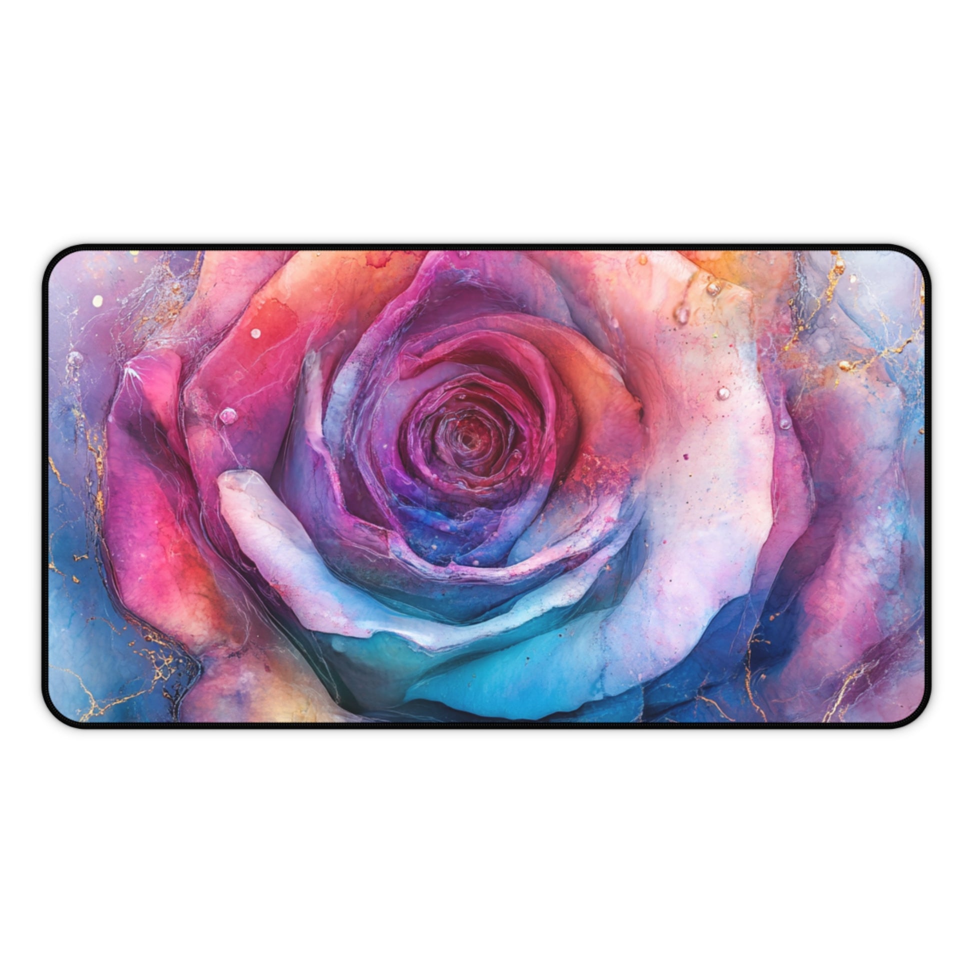 Vibrant Floral Desk Mat, Home Office Décor, Gamer Mouse Pad, Gift for Her, Desk Accessories