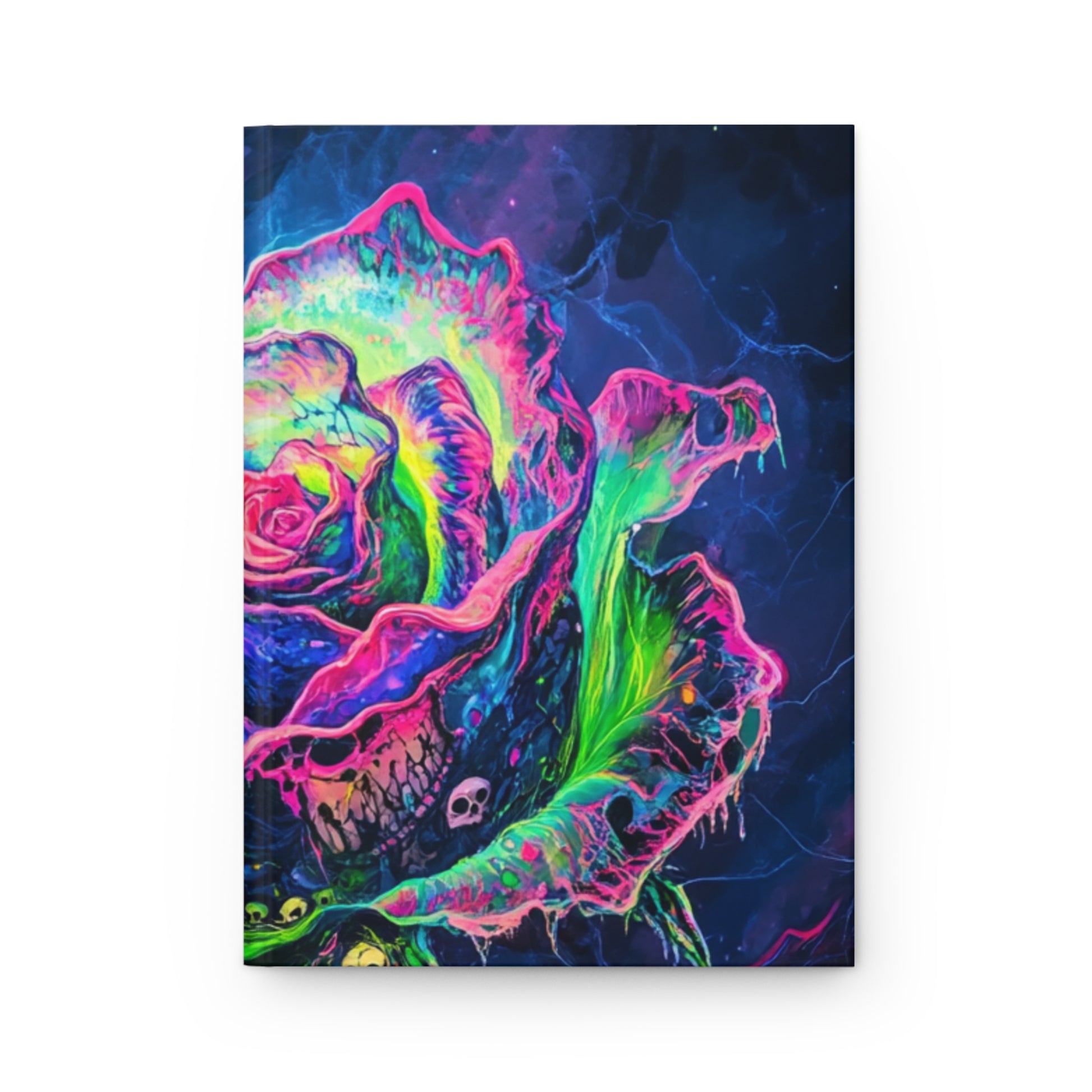Vibrant Floral Hardcover Journal, Bohemian Journal, Gift for Writers, Art-inspired Notebook, Colorful Rose Journal, Creative Writing Diary