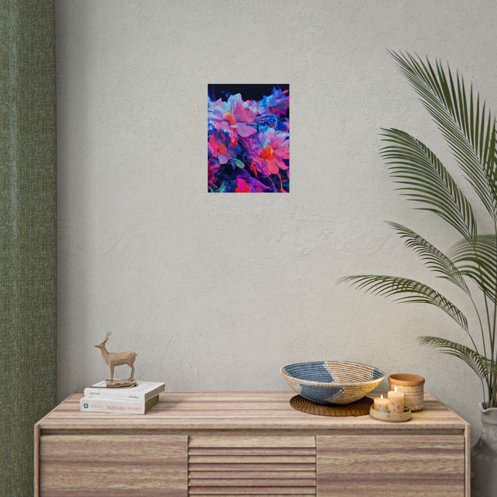Vibrant Floral Wall Art Prints, Colorful Flower Posters, Home Decor, Boho Wall Art, Gifts for Art Lovers, Modern Room Decor