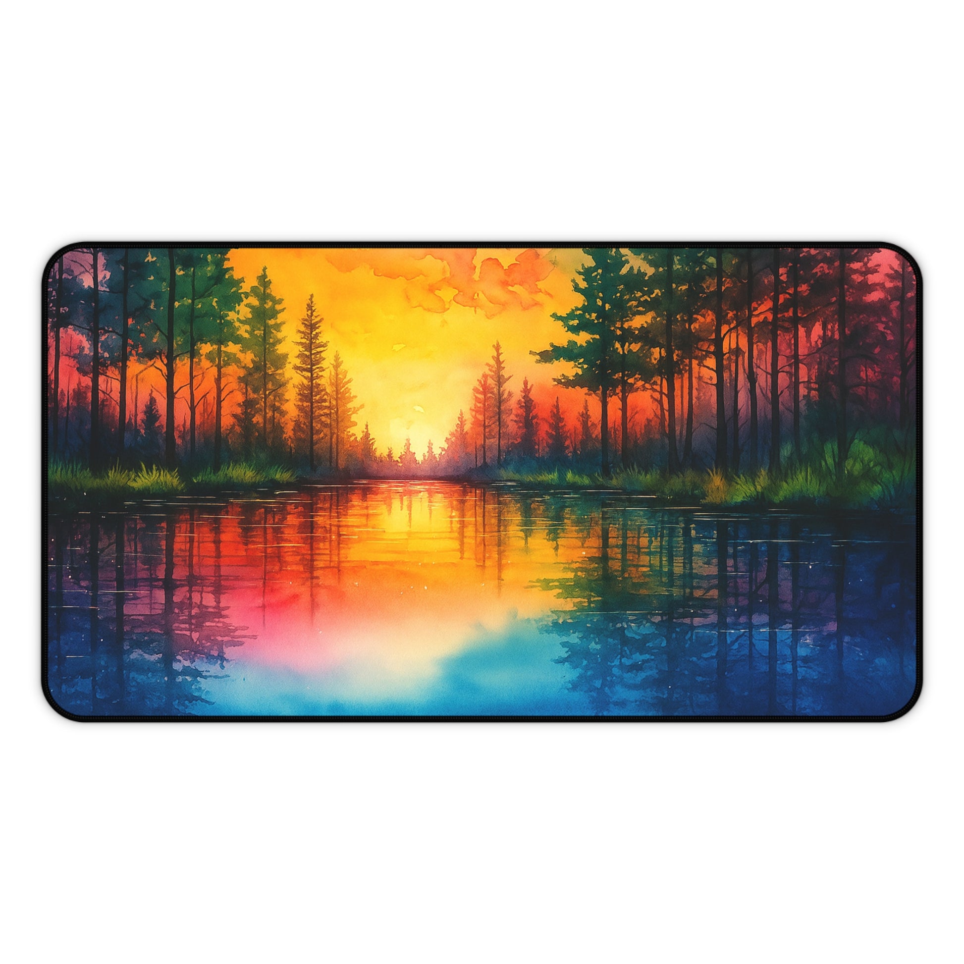 Vibrant Landscape Desk Mat - Nature-Inspired Office Decor for Home and Work, Mouse Pad, Gift for Nature Lovers, Eco-Friendly