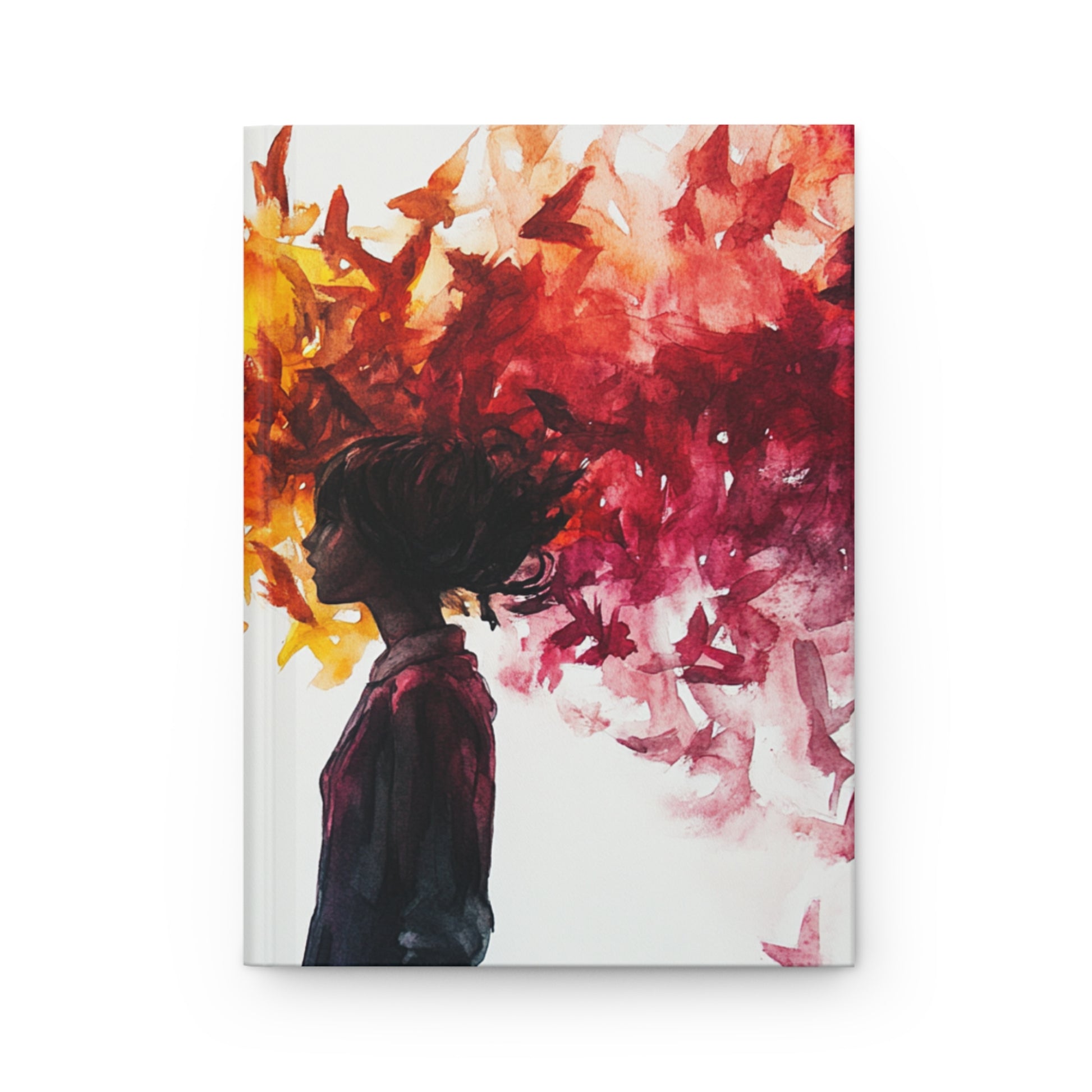 Vibrant Hardcover Journal, Artistic Notebook for Creativity, Gift for Artists, Writing, Inkwell Inspiration, Journal, Sketchbook