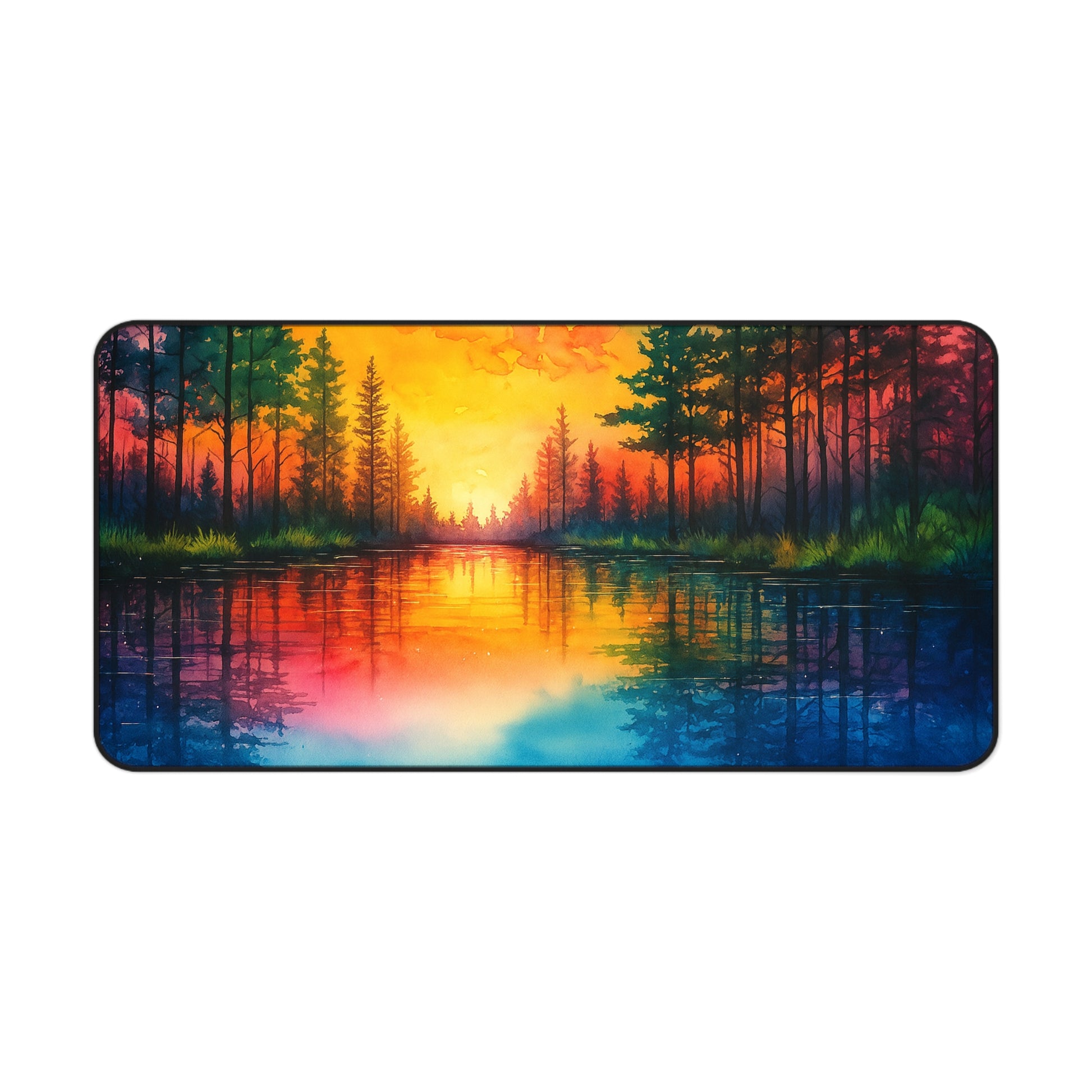 Vibrant Landscape Desk Mat - Nature-Inspired Office Decor for Home and Work, Mouse Pad, Gift for Nature Lovers, Eco-Friendly