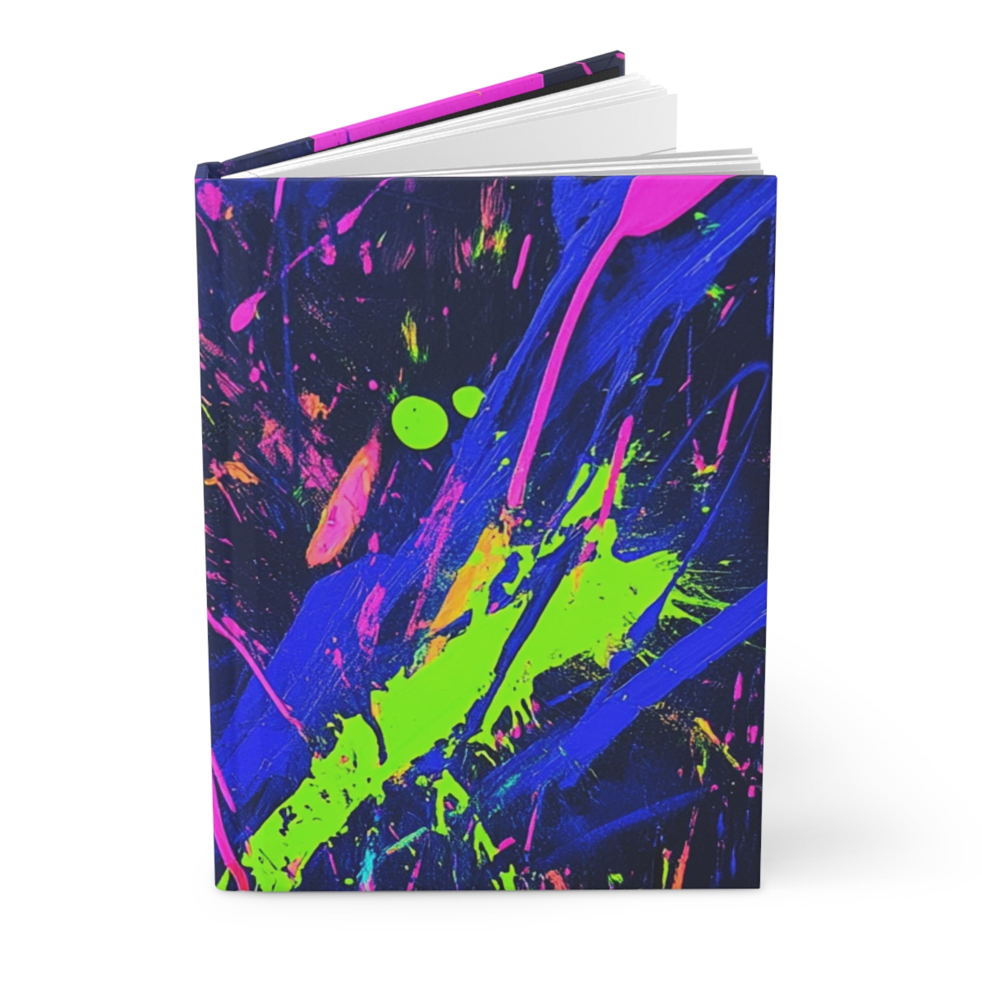 Colorful Abstract Hardcover Journal - Vibrant Notebook for Creative Souls, Gift for Artists, Writing Journal, Sketchbook, Fun Memoir