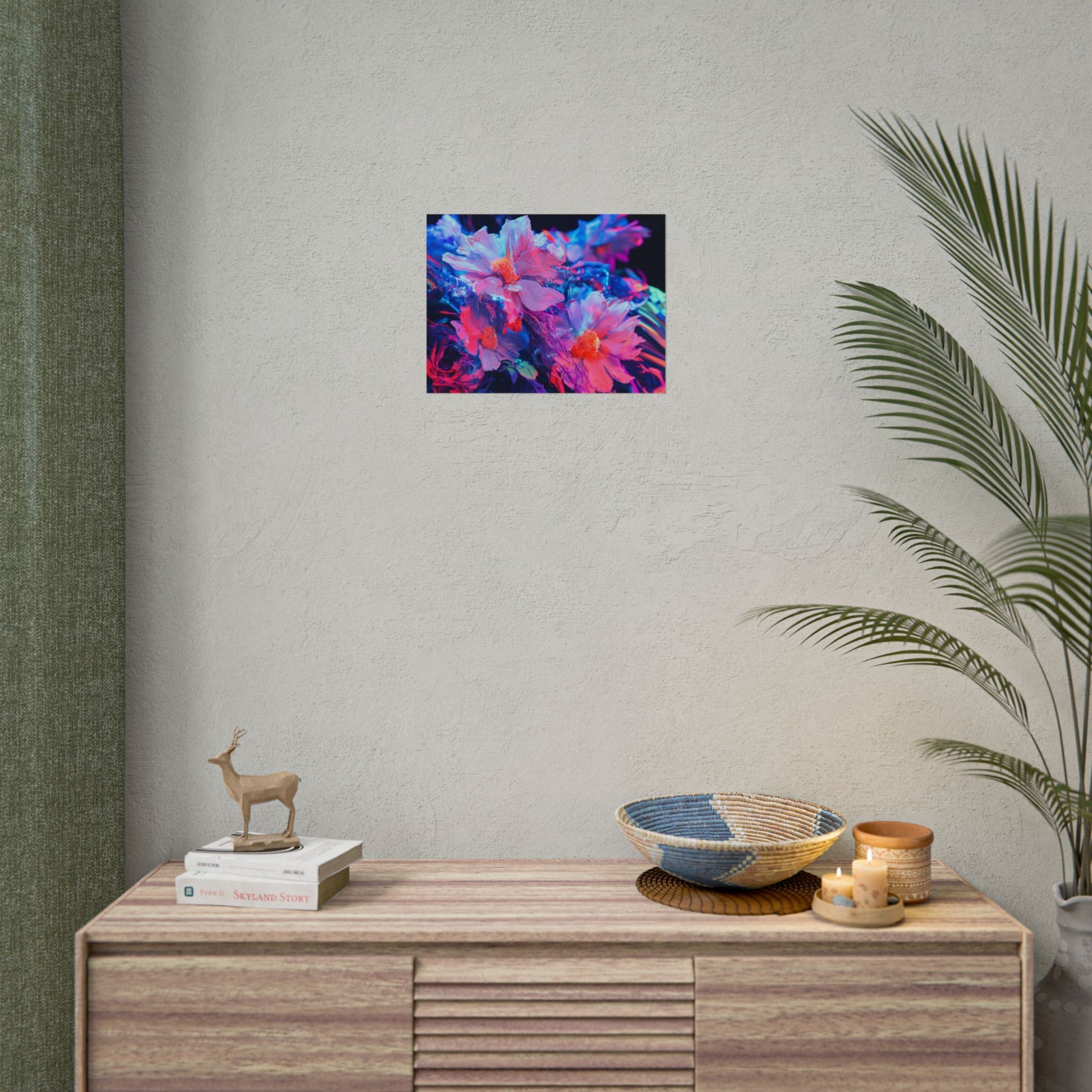 Vibrant Floral Wall Art Prints, Colorful Flower Posters, Home Decor, Boho Wall Art, Gifts for Art Lovers, Modern Room Decor
