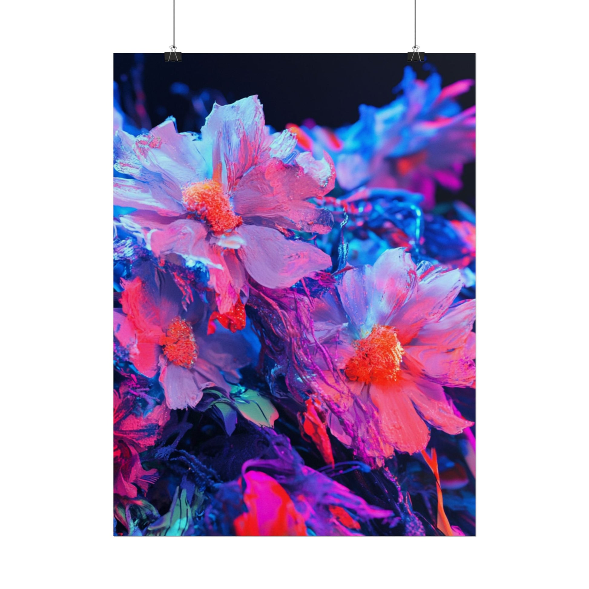 Vibrant Floral Wall Art Prints, Colorful Flower Posters, Home Decor, Boho Wall Art, Gifts for Art Lovers, Modern Room Decor