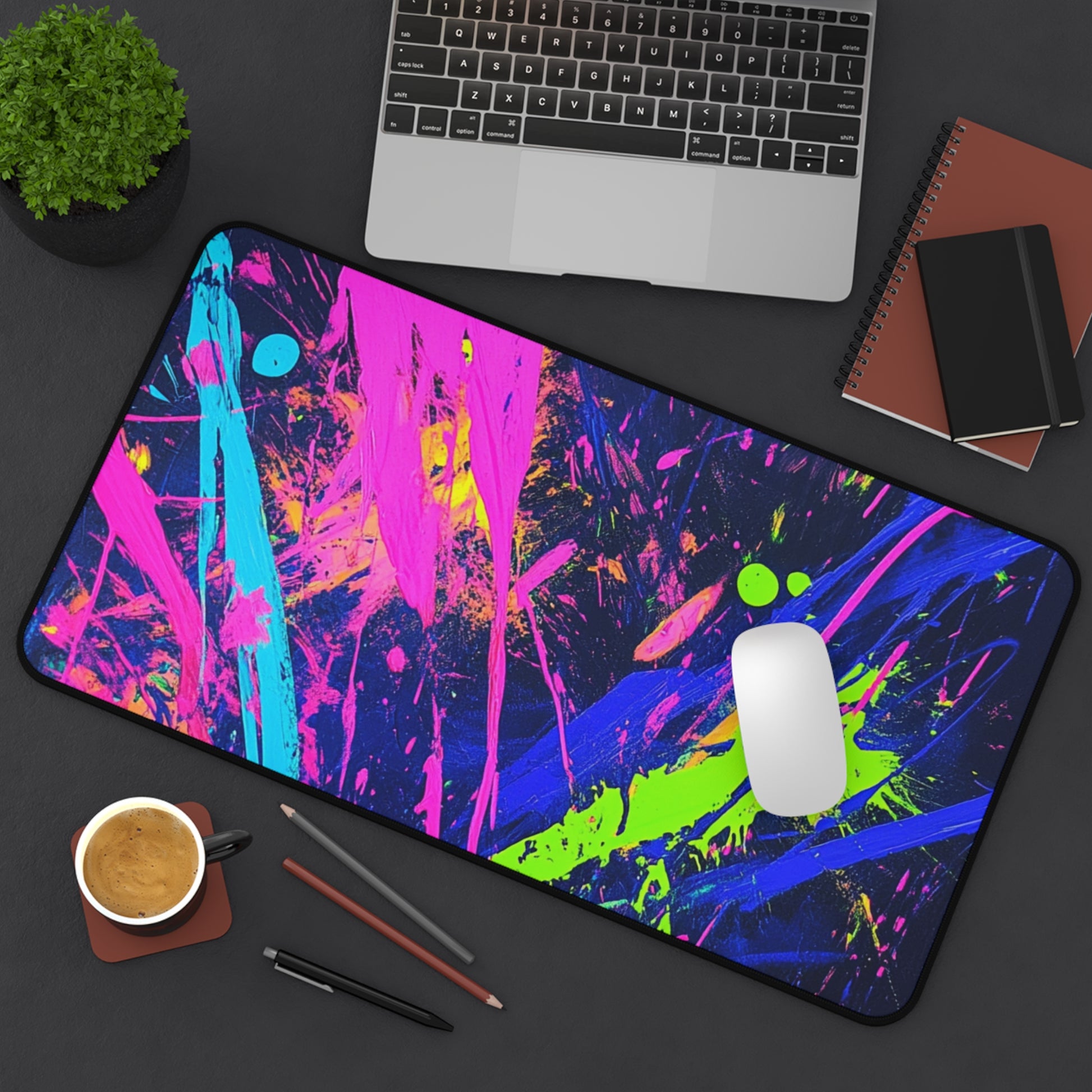 Vibrant Abstract Desk Mat, Colorful Office Decor, Gamer Desk Pad, Modern Workspace Accessory, Unique Gift for Students, Home Office [...]