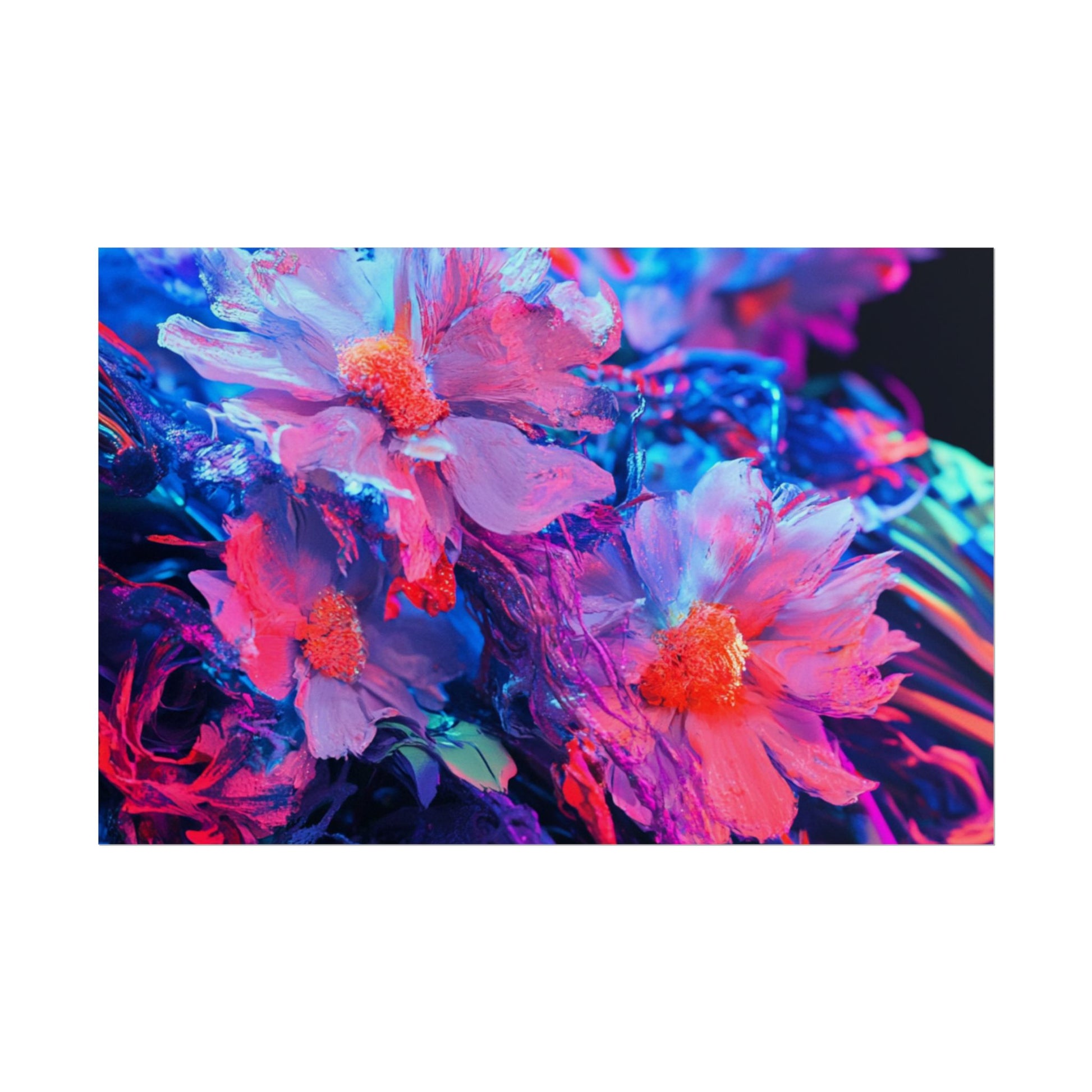 Vibrant Floral Wall Art Prints, Colorful Flower Posters, Home Decor, Boho Wall Art, Gifts for Art Lovers, Modern Room Decor