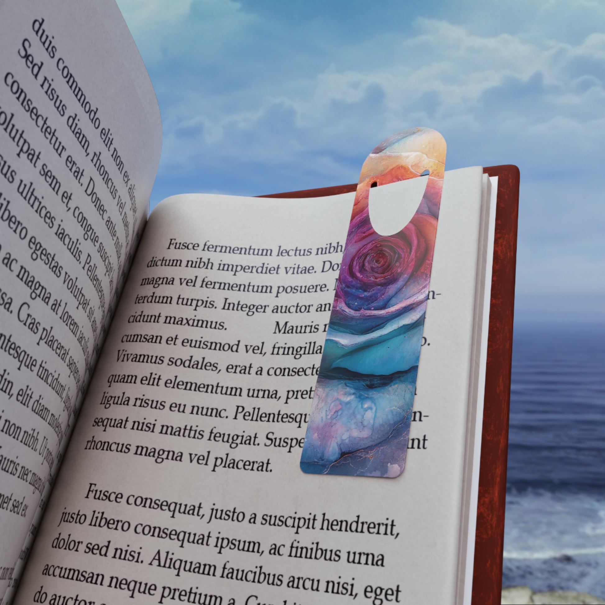 Colorful Floral Bookmark, Unique Book Lover Gift, Reading Accessory for Her, Journaling Supplies, Literary Decor
