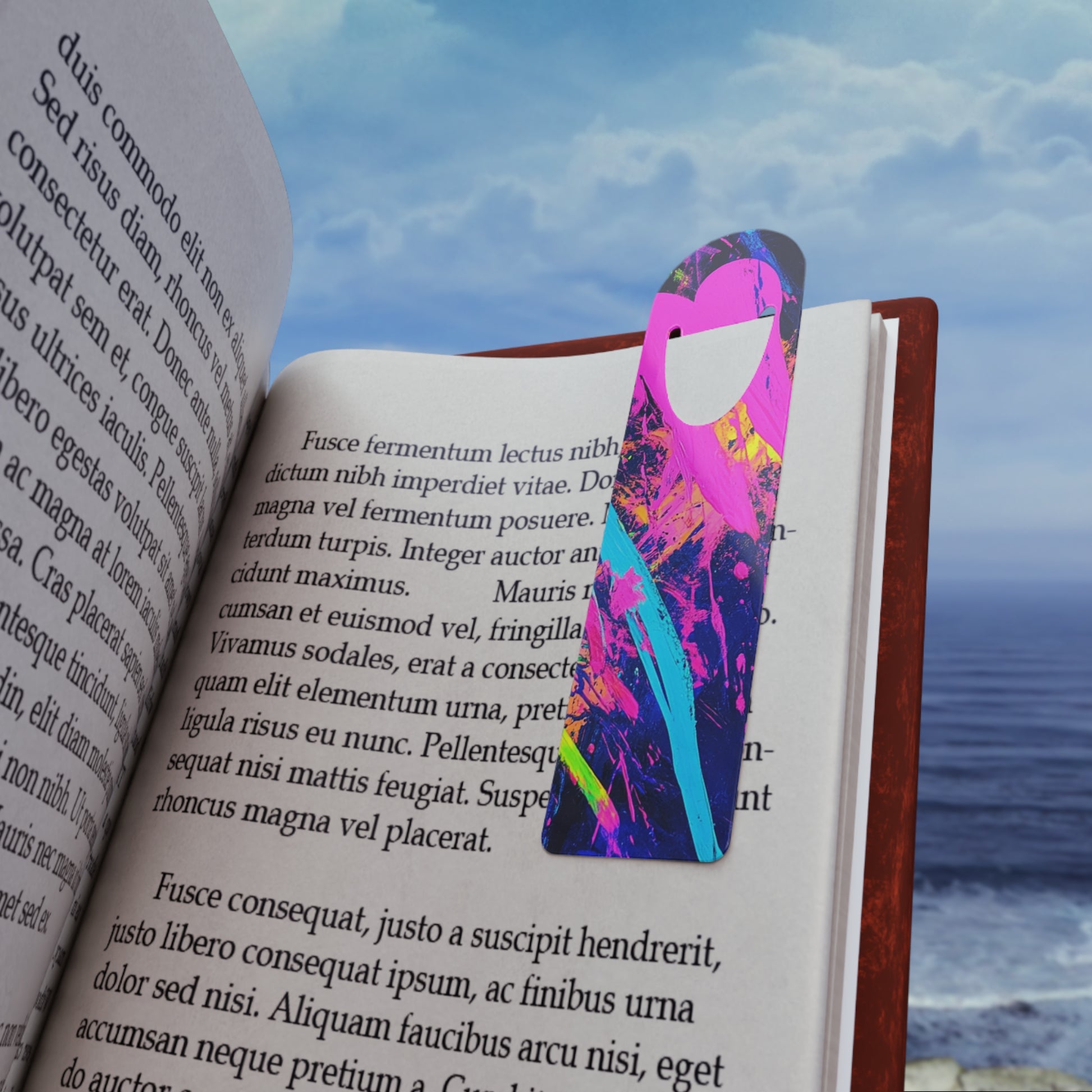 Vibrant Art Bookmark – Colorful Page Marker, Gift for Readers, Cute Book Accessory, Book Lover's Gift, Back to School Supply