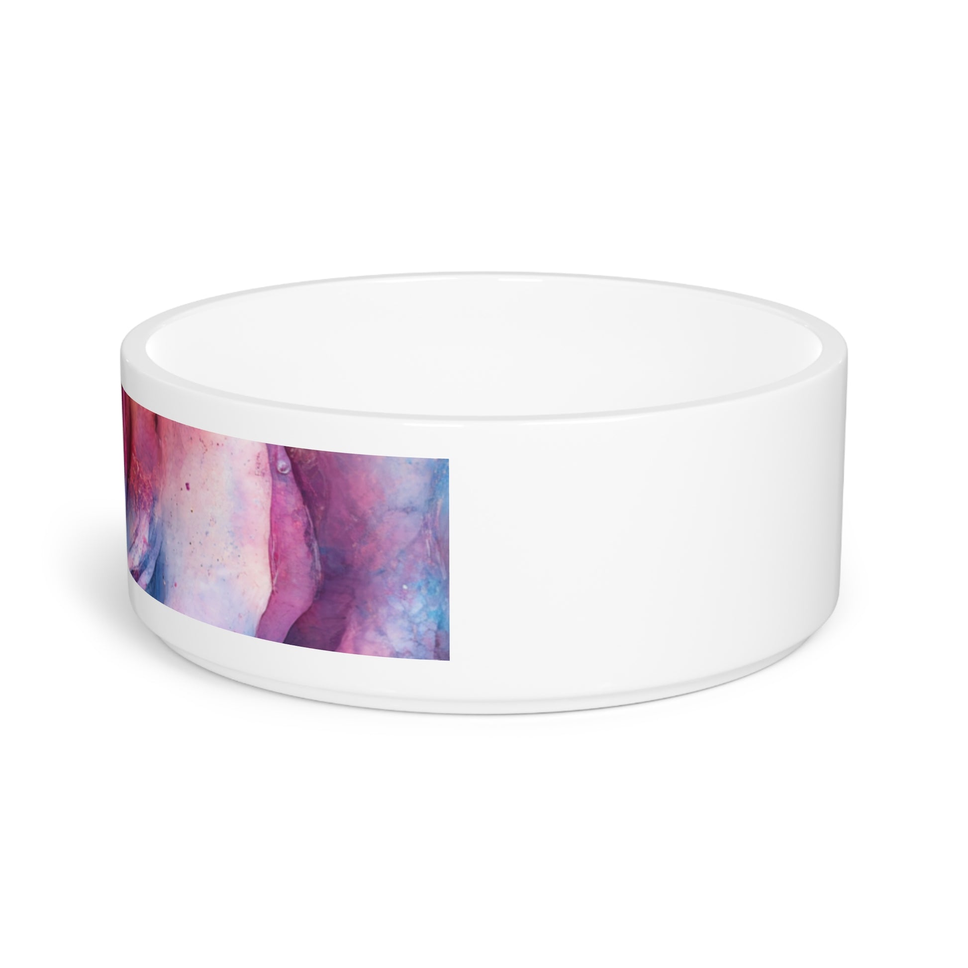 Vibrant Floral Pet Bowl – Personalized Pet Dish, Dog Bowl, Cat Bowl, Unique Pet Gift, Customizable Food Bowl